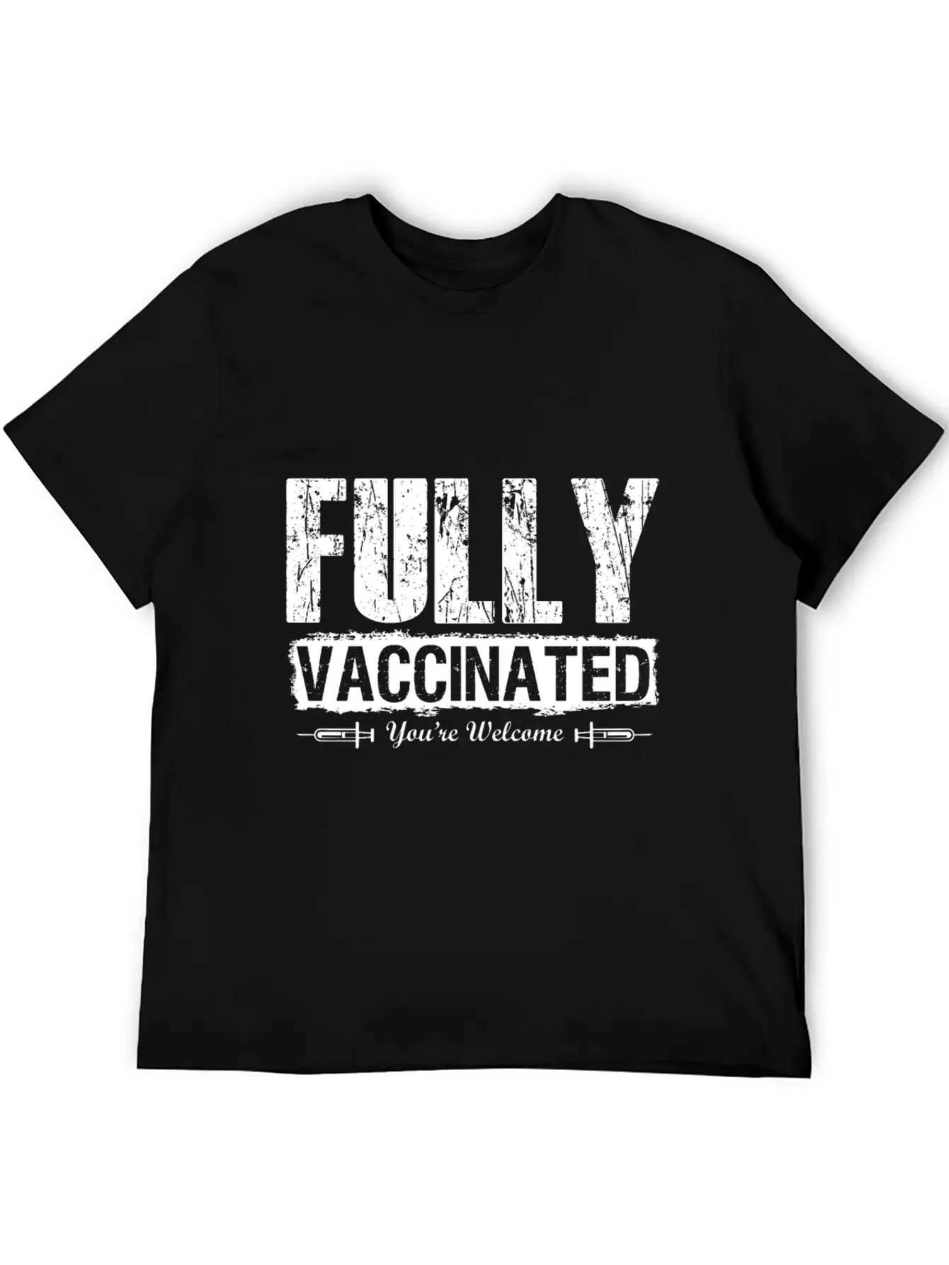 Vaccinated 2021 Thank You Medicine Unisex Casual T-Shirt ��� Clean Design For Daily Comfort