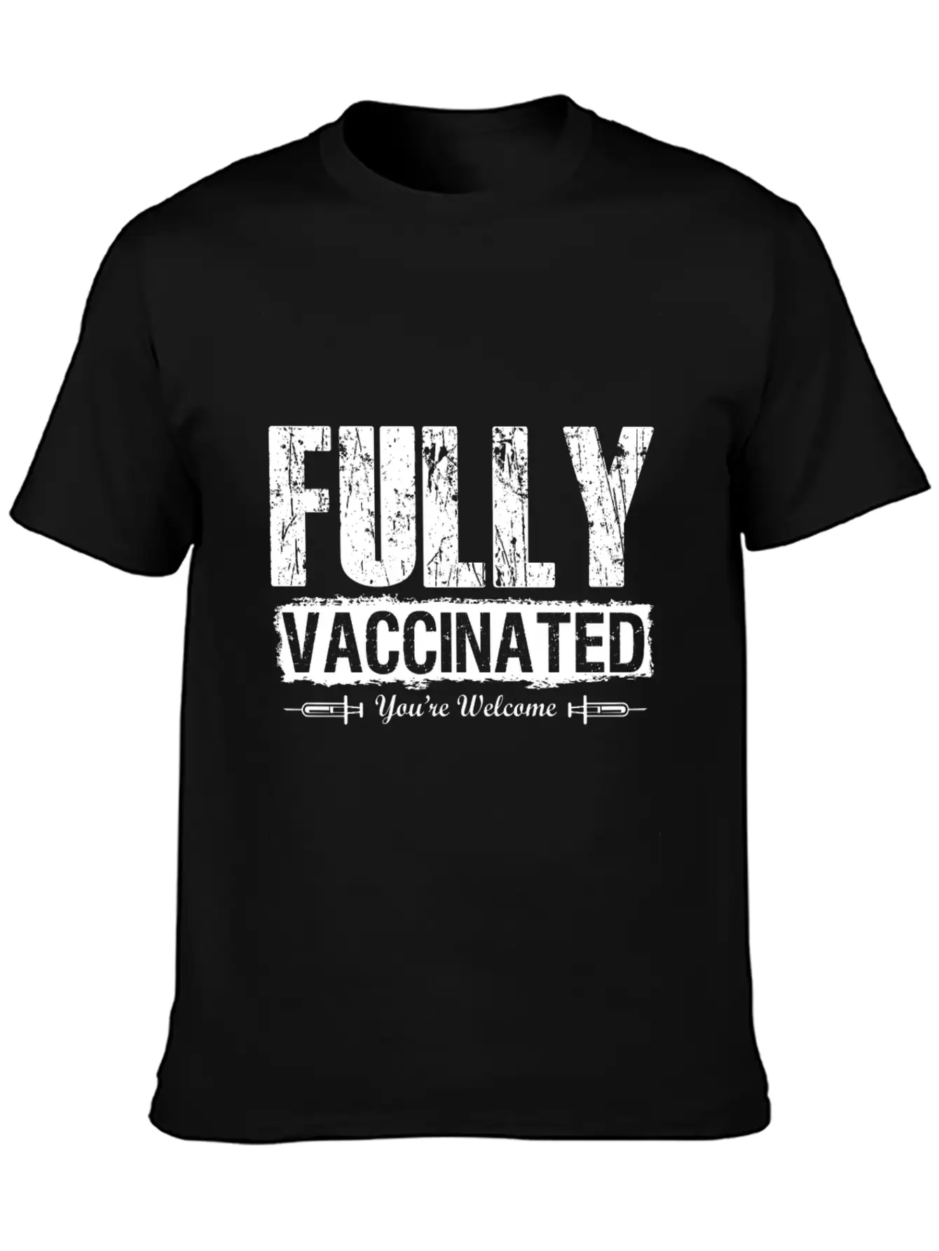 Vaccinated 2021 Thank You Medicine Unisex Casual T-Shirt ��� Clean Design For Daily Comfort