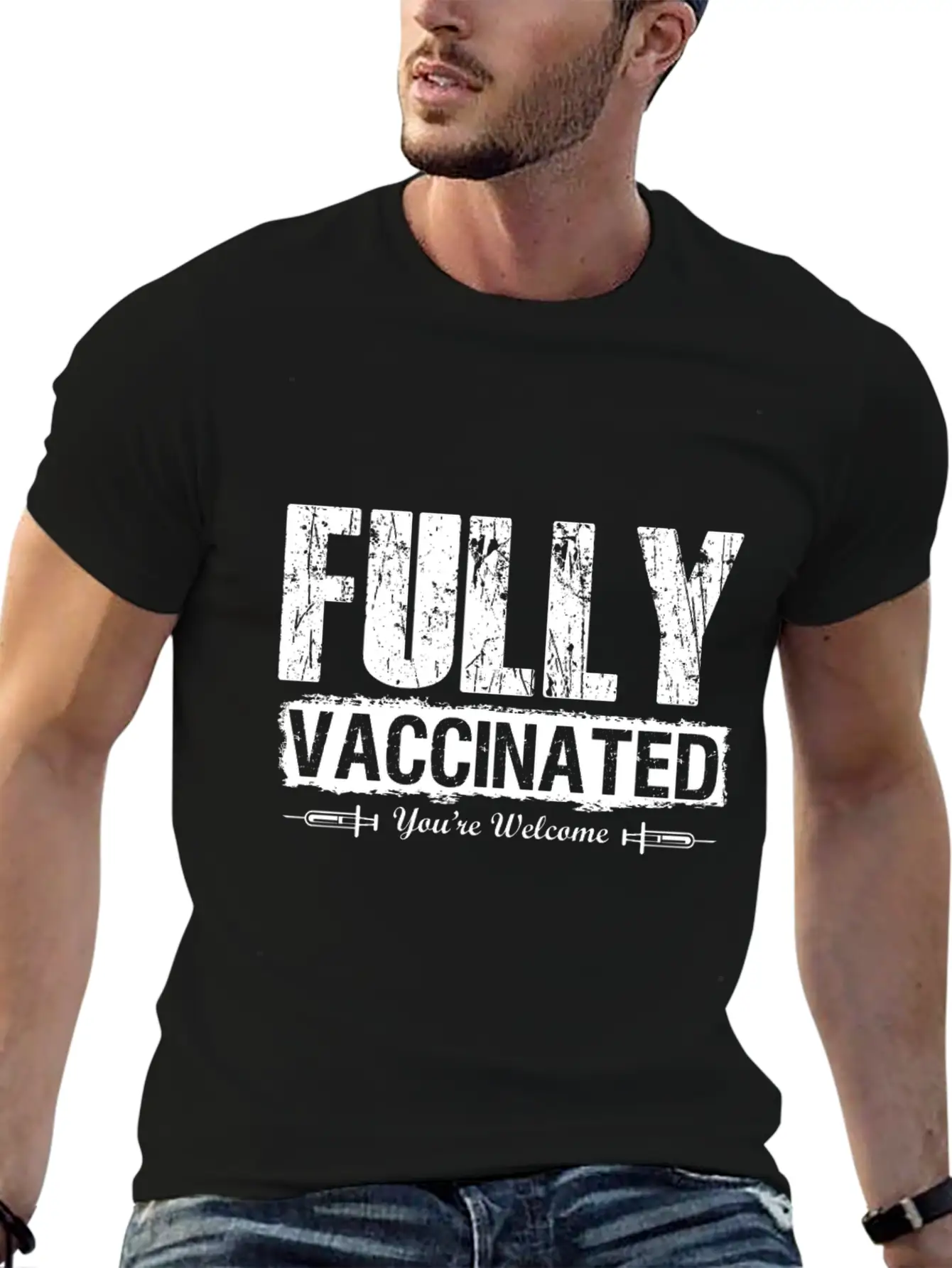 Vaccinated 2021 Thank You Medicine Unisex Casual T-Shirt ��� Clean Design For Daily Comfort