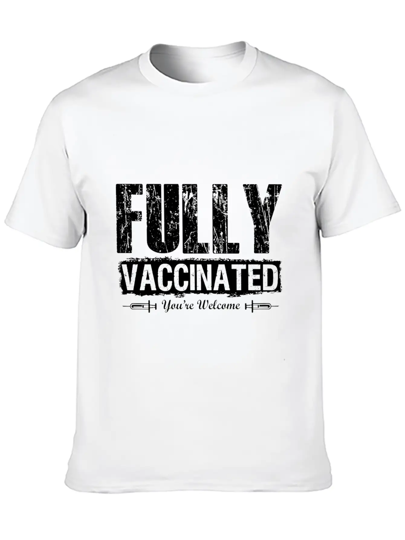 Vaccinated 2021 Thank You Medicine Unisex Casual T-Shirt ��� Clean Design For Daily Comfort