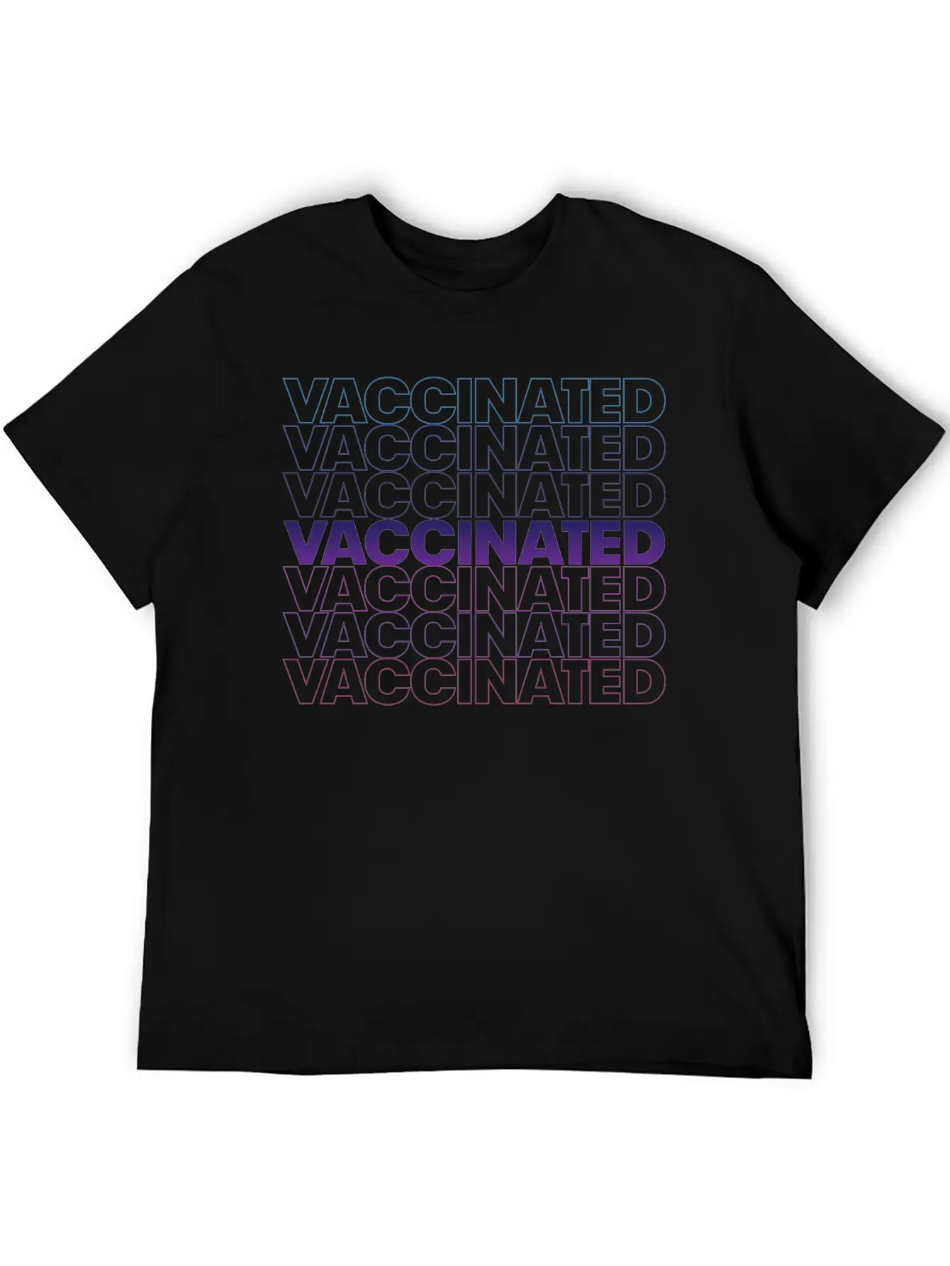 Vaccinated Basic Graphic T-Shirt – Daily Comfort In Soft Cotton