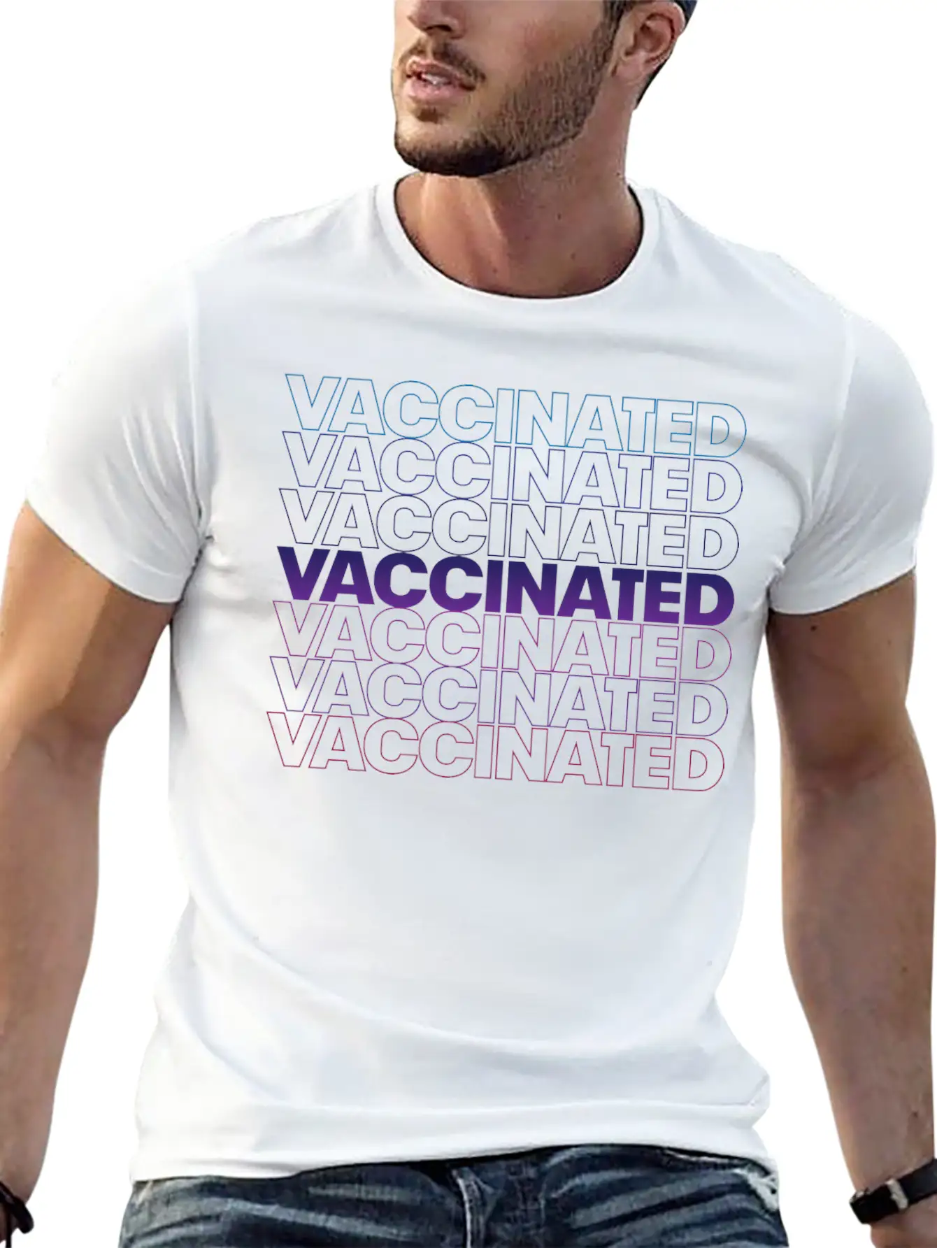 Vaccinated Basic Graphic T-Shirt – Daily Comfort In Soft Cotton