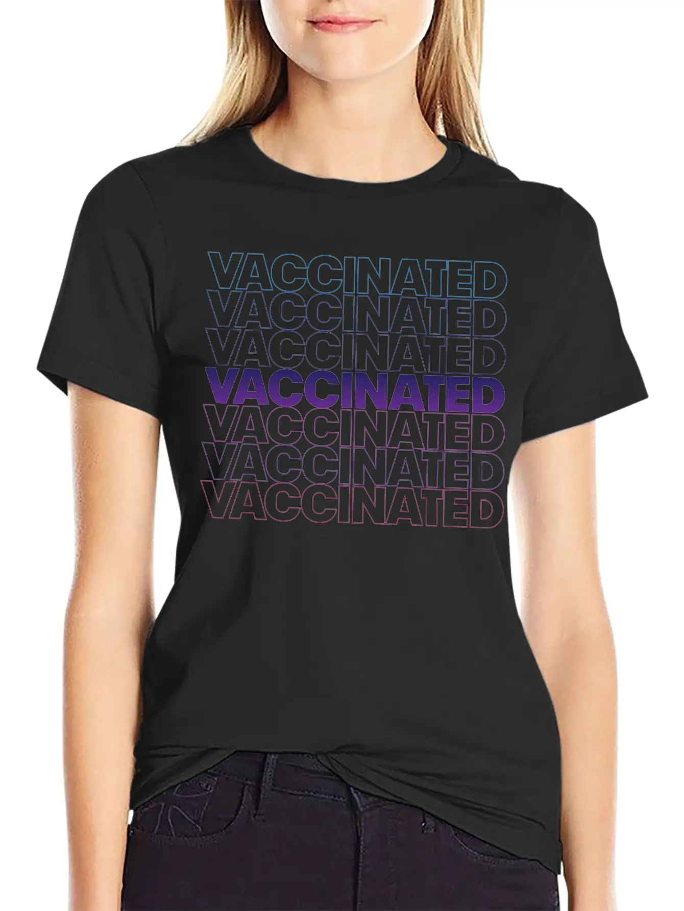 Vaccinated Basic Graphic T-Shirt – Daily Comfort In Soft Cotton