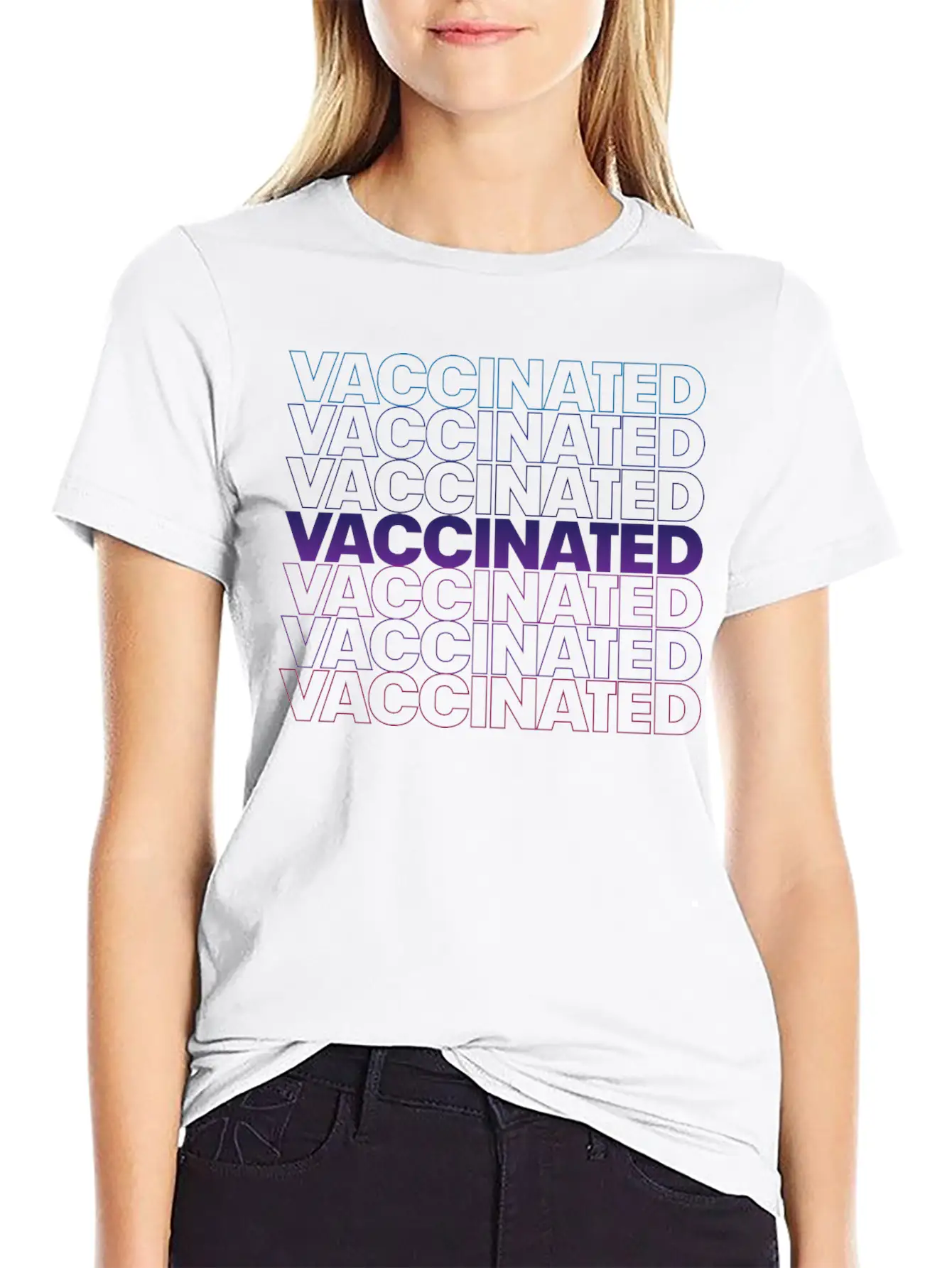 Vaccinated Basic Graphic T-Shirt – Daily Comfort In Soft Cotton