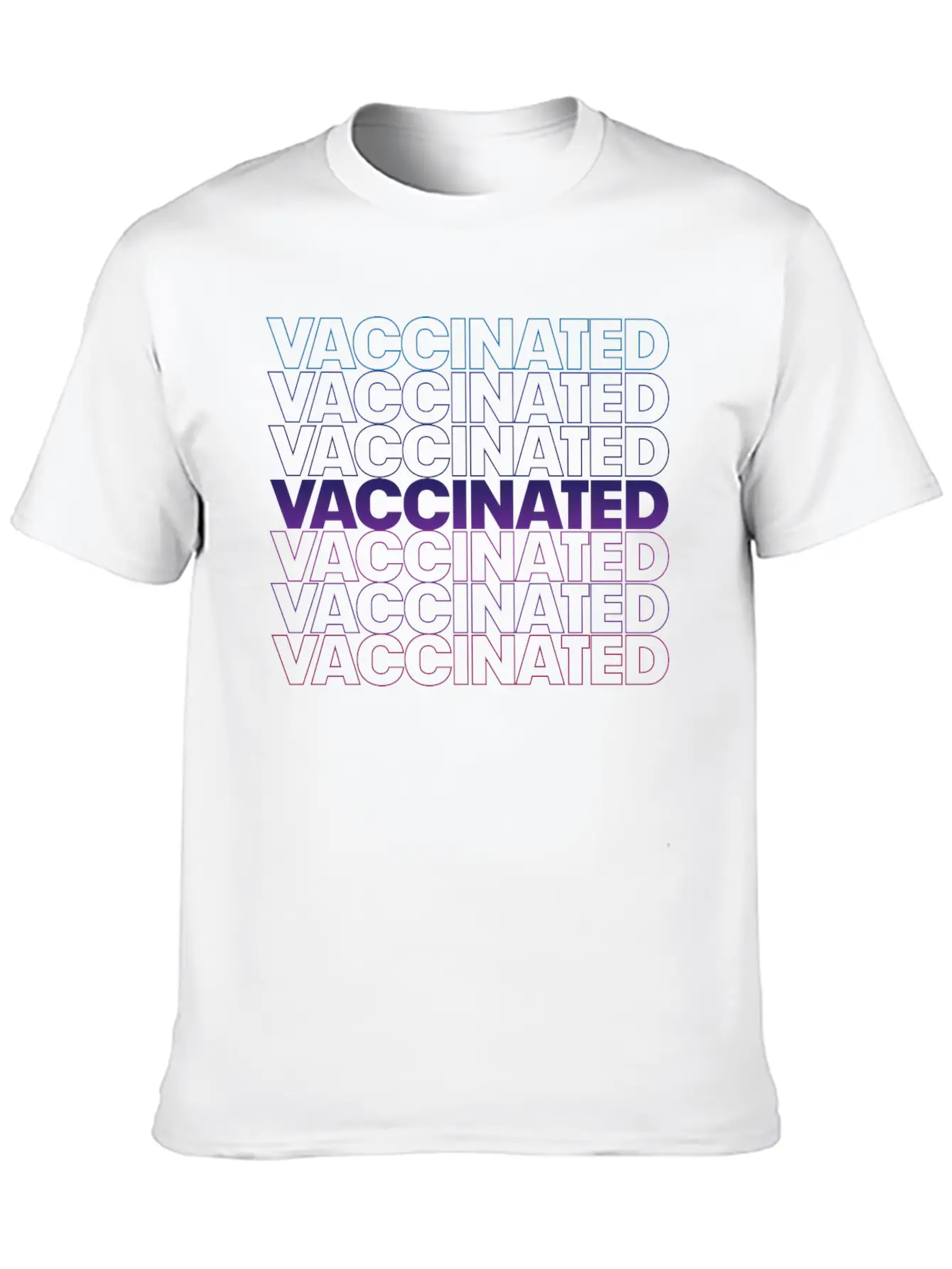 Vaccinated Basic Graphic T-Shirt – Daily Comfort In Soft Cotton
