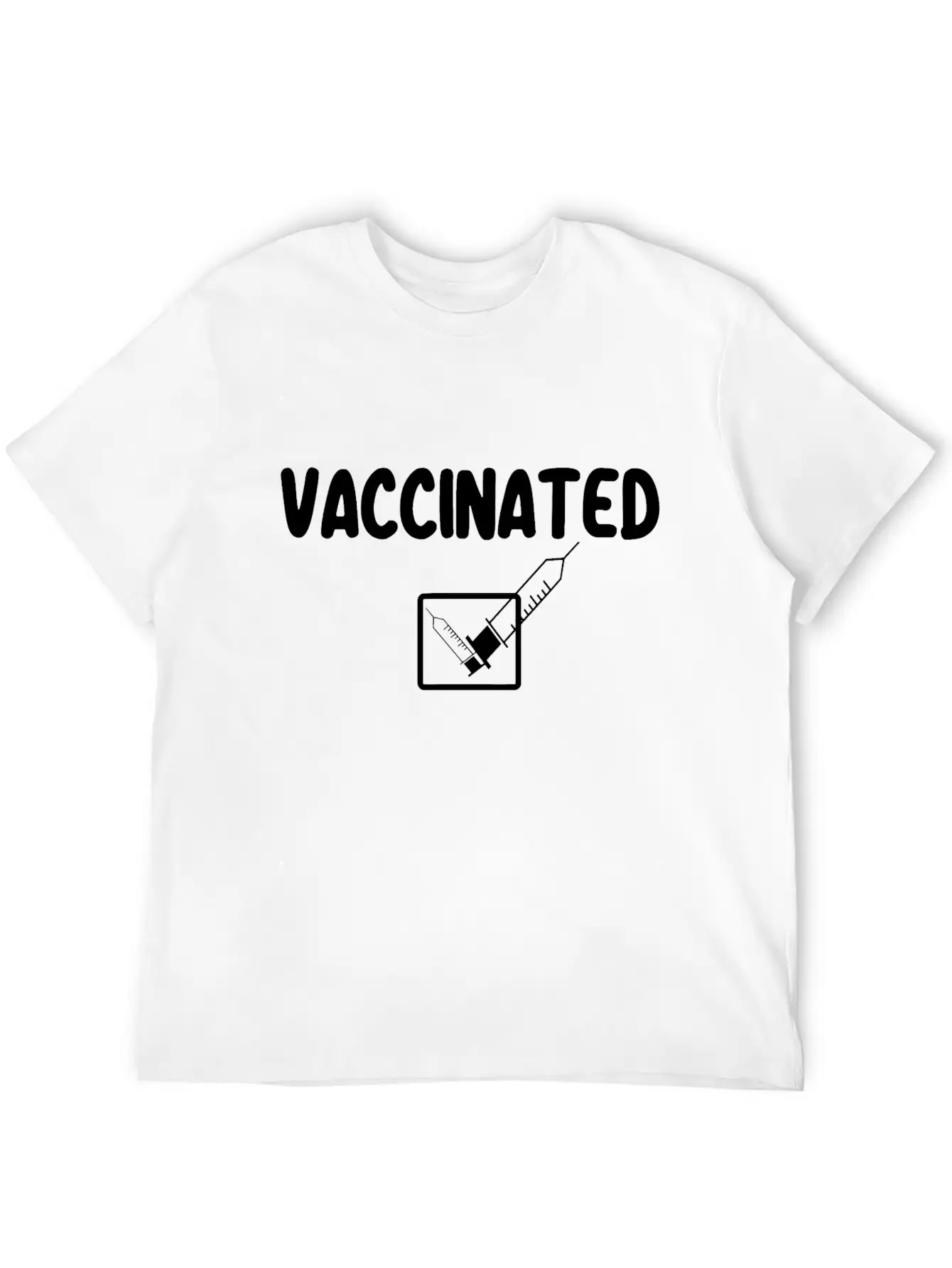 Vaccinated Check Mark Vaccine I Got Vaccinated Stylish Everyday T-Shirt – Unisex Basic Cotton Tee
