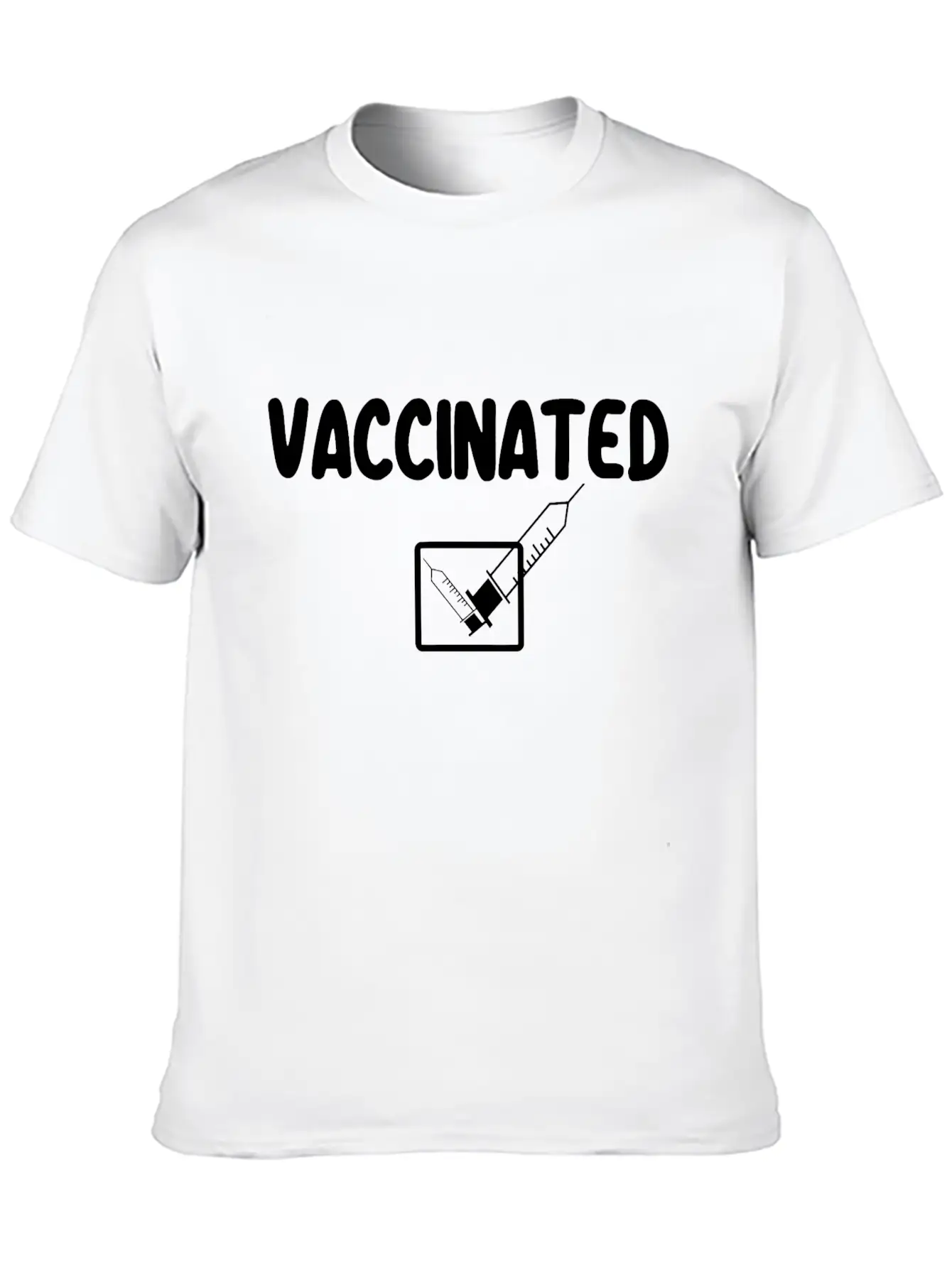 Vaccinated Check Mark Vaccine I Got Vaccinated Stylish Everyday T-Shirt – Unisex Basic Cotton Tee