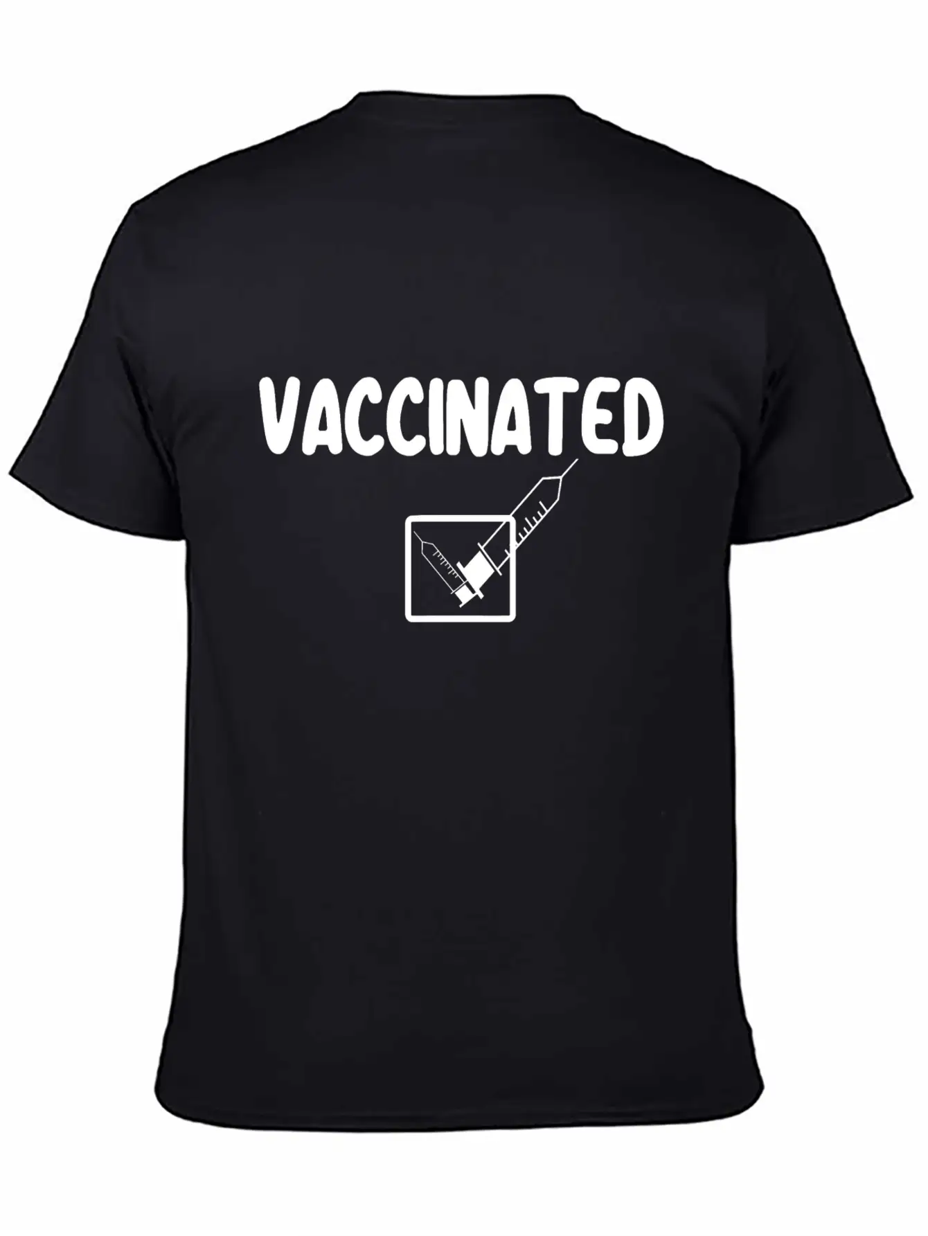 Vaccinated Check Mark Vaccine I Got Vaccinated Stylish Everyday T-Shirt – Unisex Basic Cotton Tee