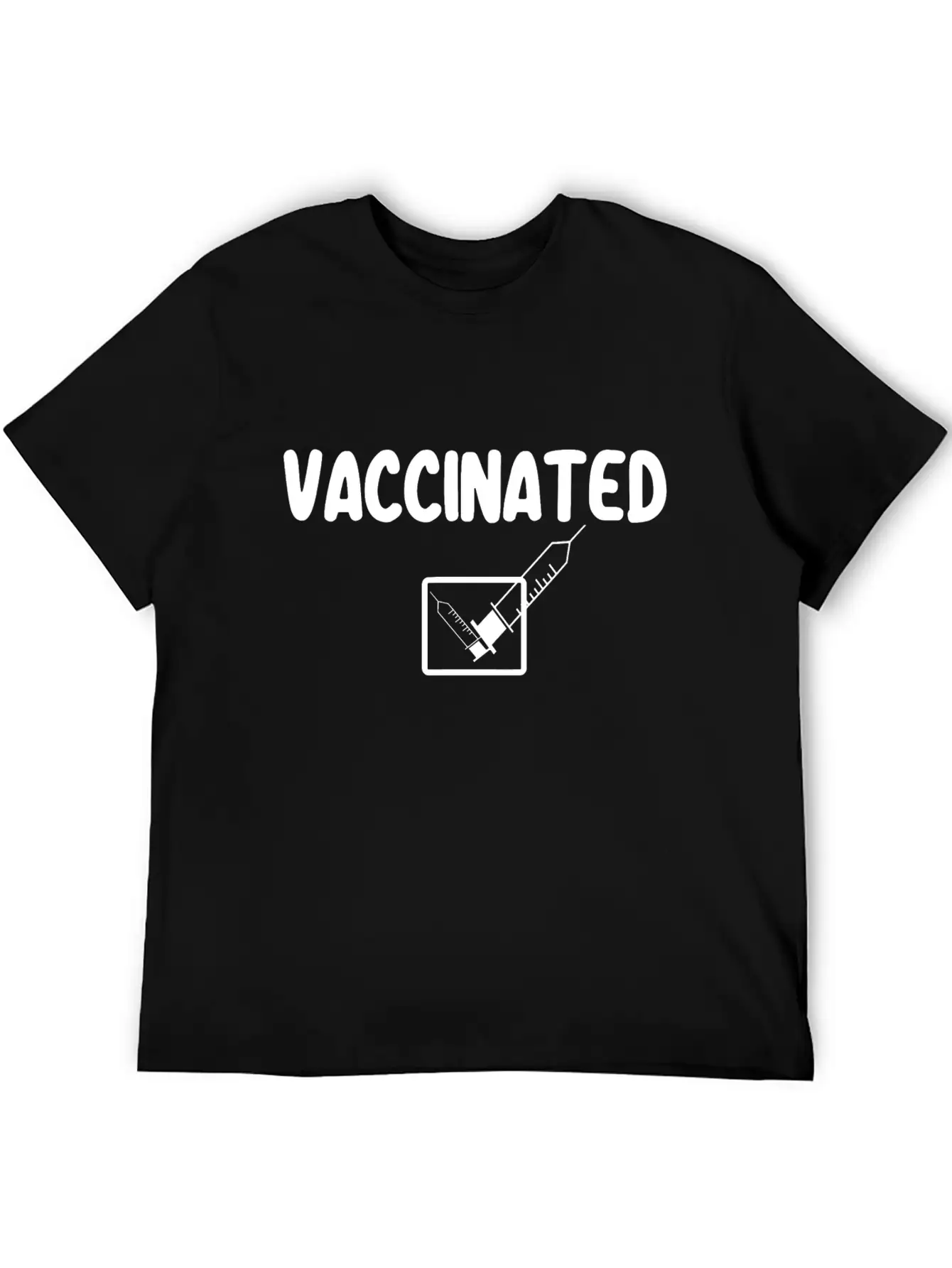 Vaccinated Check Mark Vaccine I Got Vaccinated Stylish Everyday T-Shirt – Unisex Basic Cotton Tee