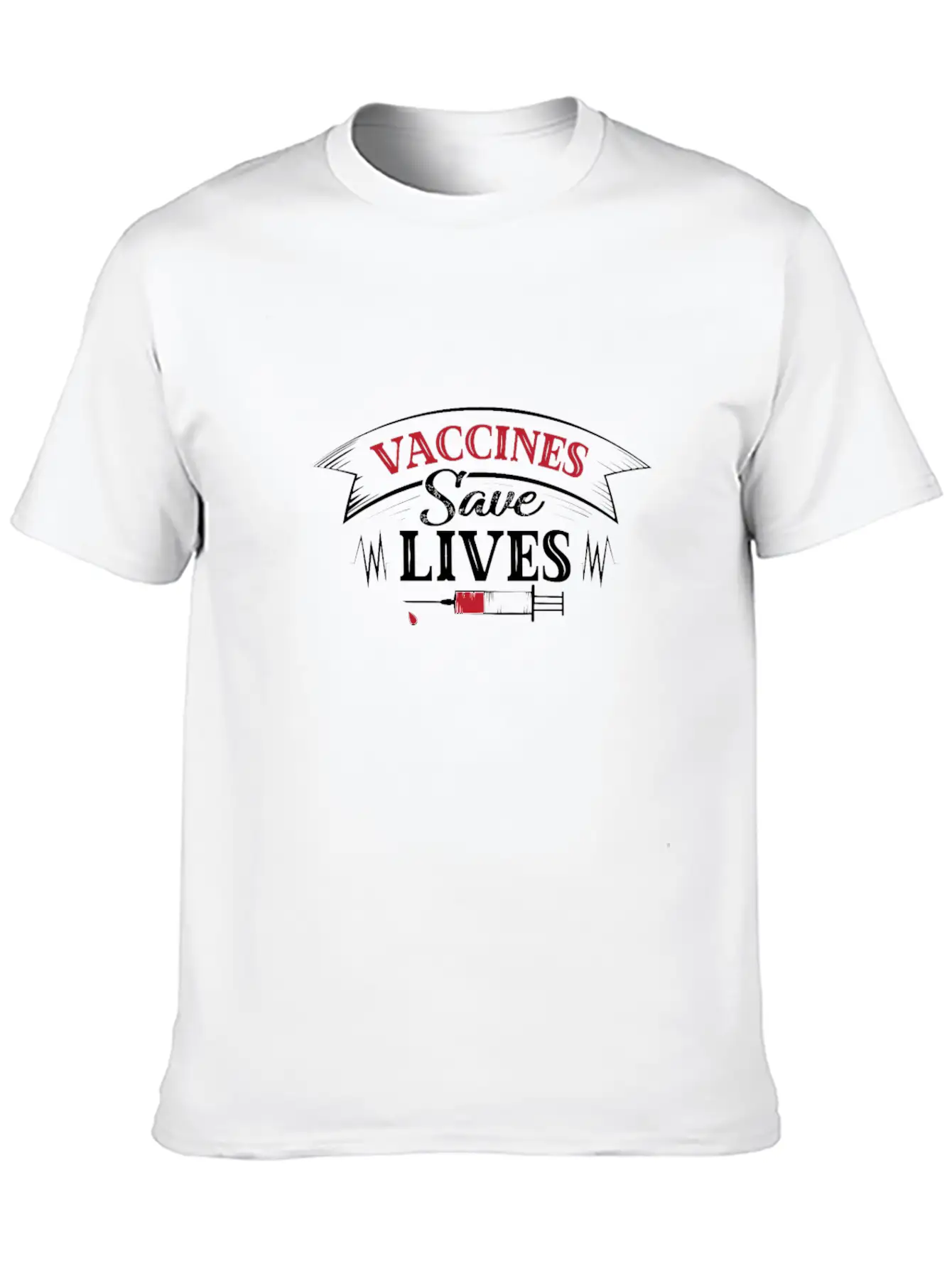 Vaccine Save Lives Vaccine Pro Vaccination Support Stylish Everyday T-Shirt – Unisex Basic Cotton Tee