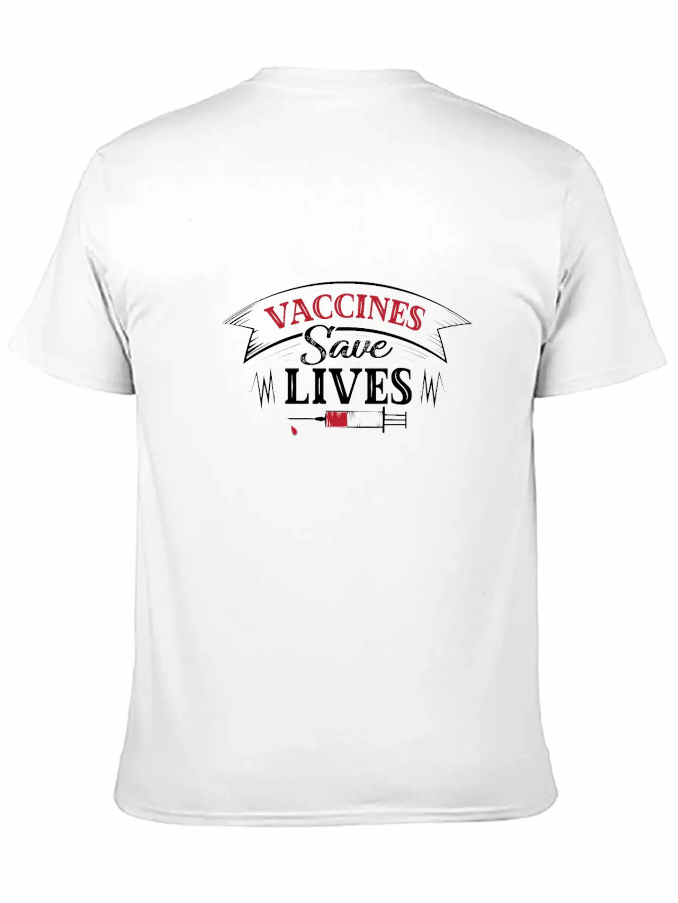 Vaccine Save Lives Vaccine Pro Vaccination Support Stylish Everyday T-Shirt – Unisex Basic Cotton Tee