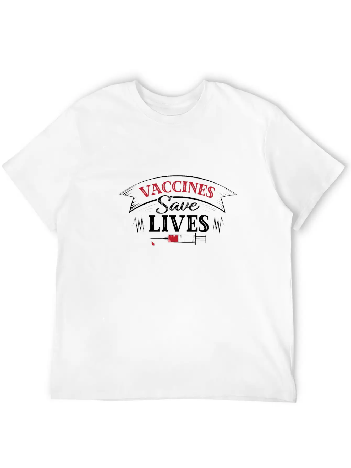Vaccine Save Lives Vaccine Pro Vaccination Support Stylish Everyday T-Shirt – Unisex Basic Cotton Tee