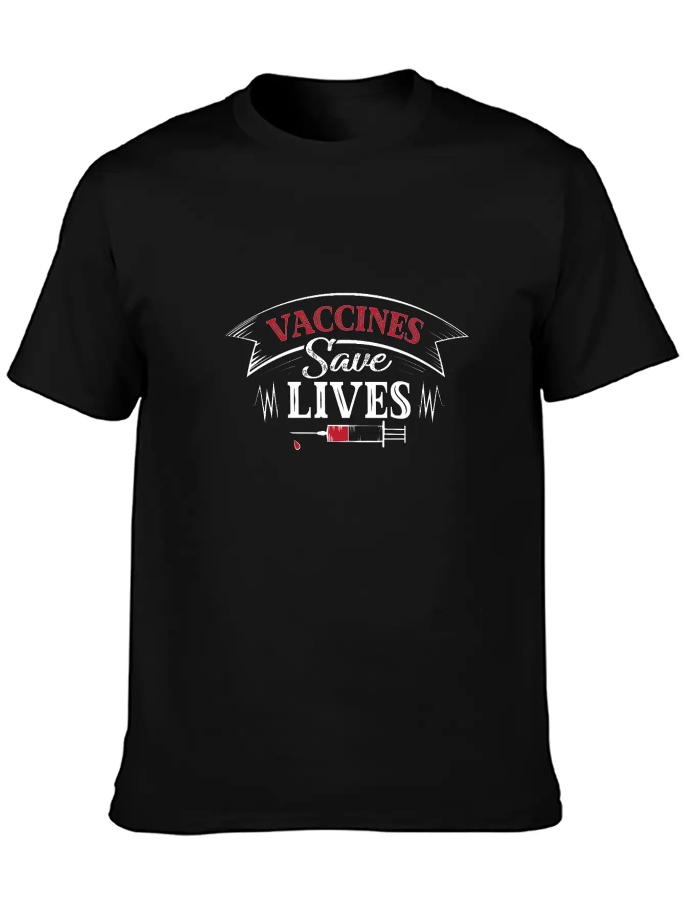 Vaccine Save Lives Vaccine Pro Vaccination Support Stylish Everyday T-Shirt – Unisex Basic Cotton Tee