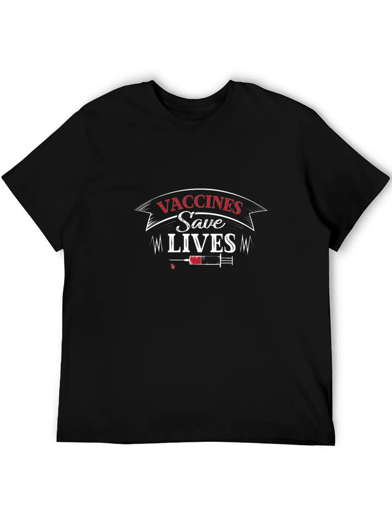 Vaccine Save Lives Vaccine Pro Vaccination Support Stylish Everyday T-Shirt – Unisex Basic Cotton Tee
