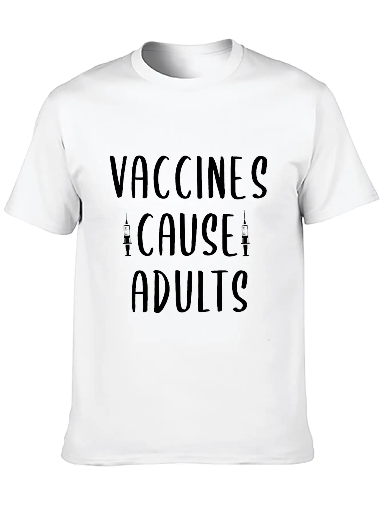 Vaccines Cause Adults Classic Fit Graphic Tee For Daily Comfort – Unisex Cotton Shirt