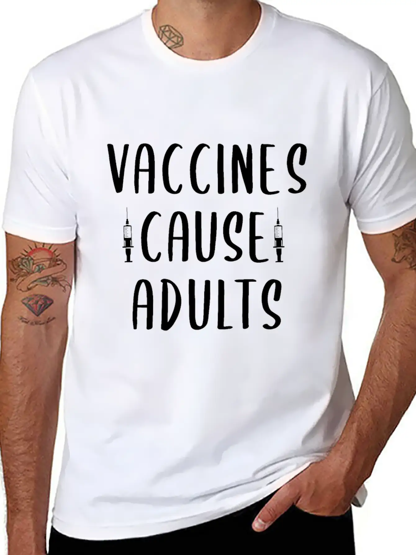 Vaccines Cause Adults Classic Fit Graphic Tee For Daily Comfort – Unisex Cotton Shirt