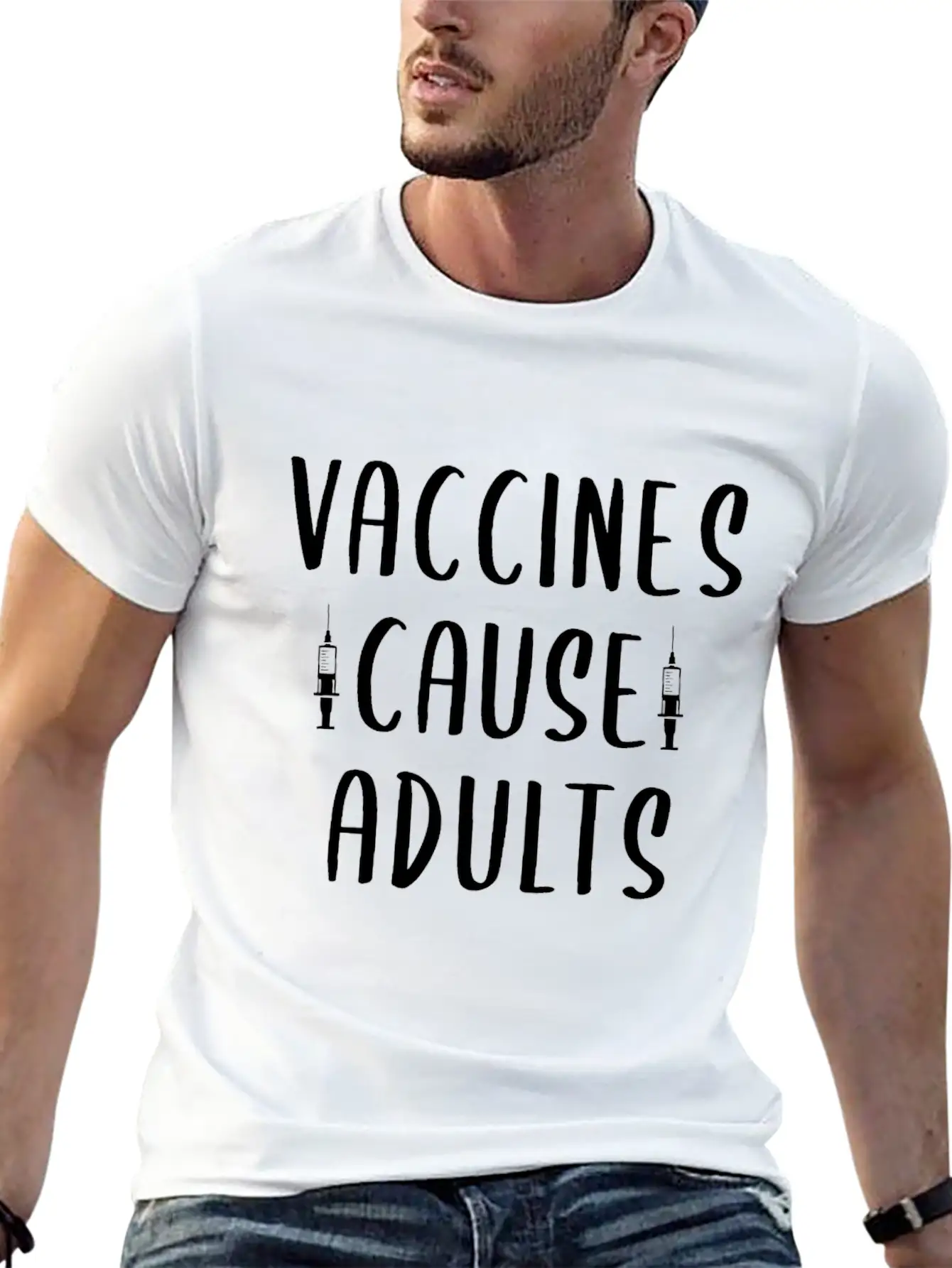 Vaccines Cause Adults Classic Fit Graphic Tee For Daily Comfort – Unisex Cotton Shirt