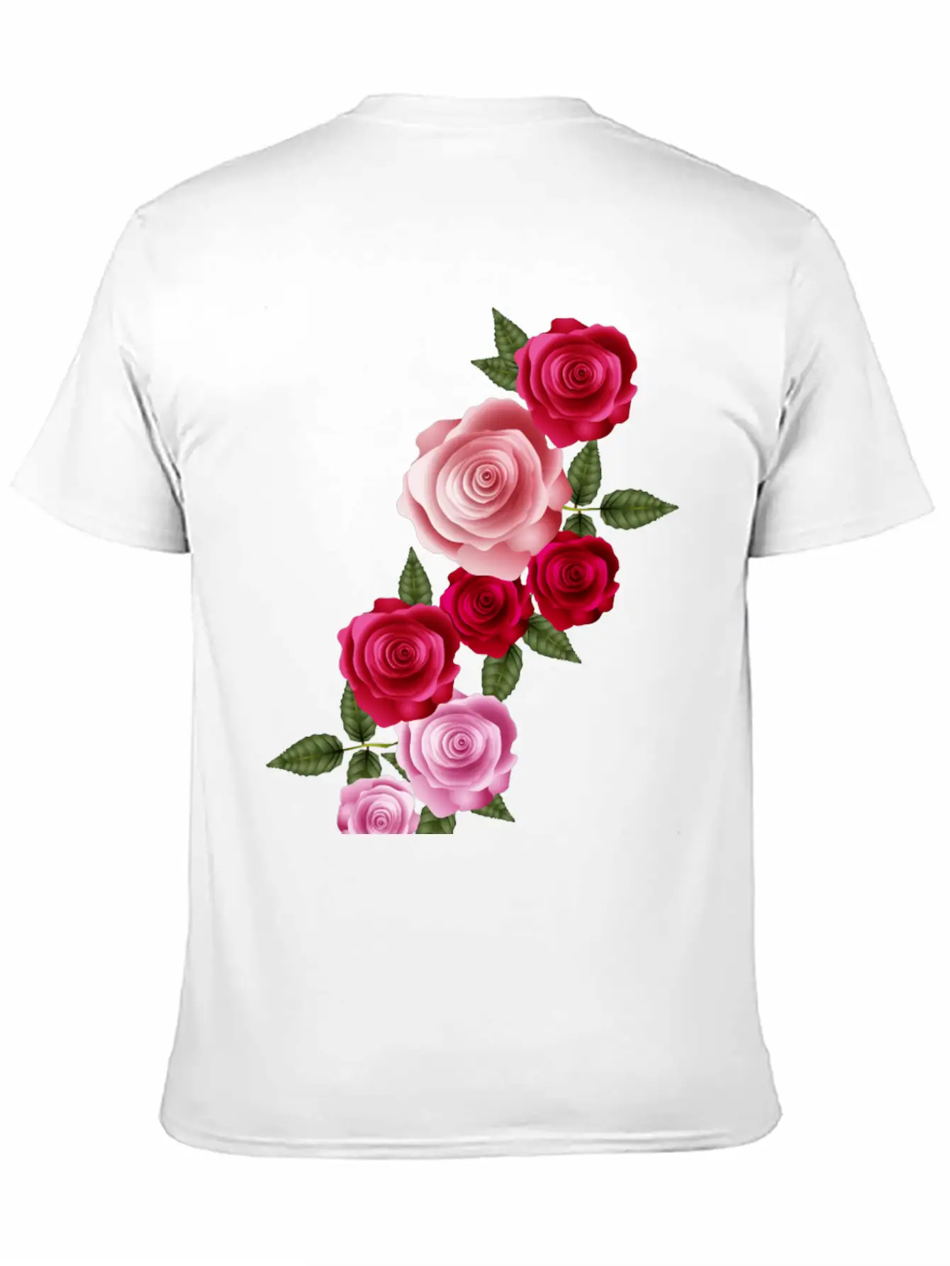 Valentine's Day Rose Garland Of Bright Roses Relaxed Everyday Tee – Lightweight And Durable Cotton