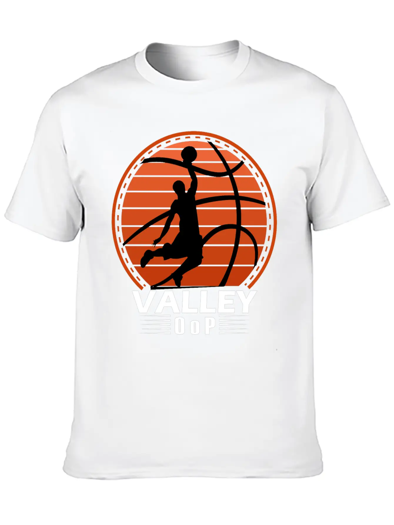 Valley Oop Man Street-ball Retro Basketball Soft Cotton Short Sleeve Tee – Unisex Wardrobe Staple