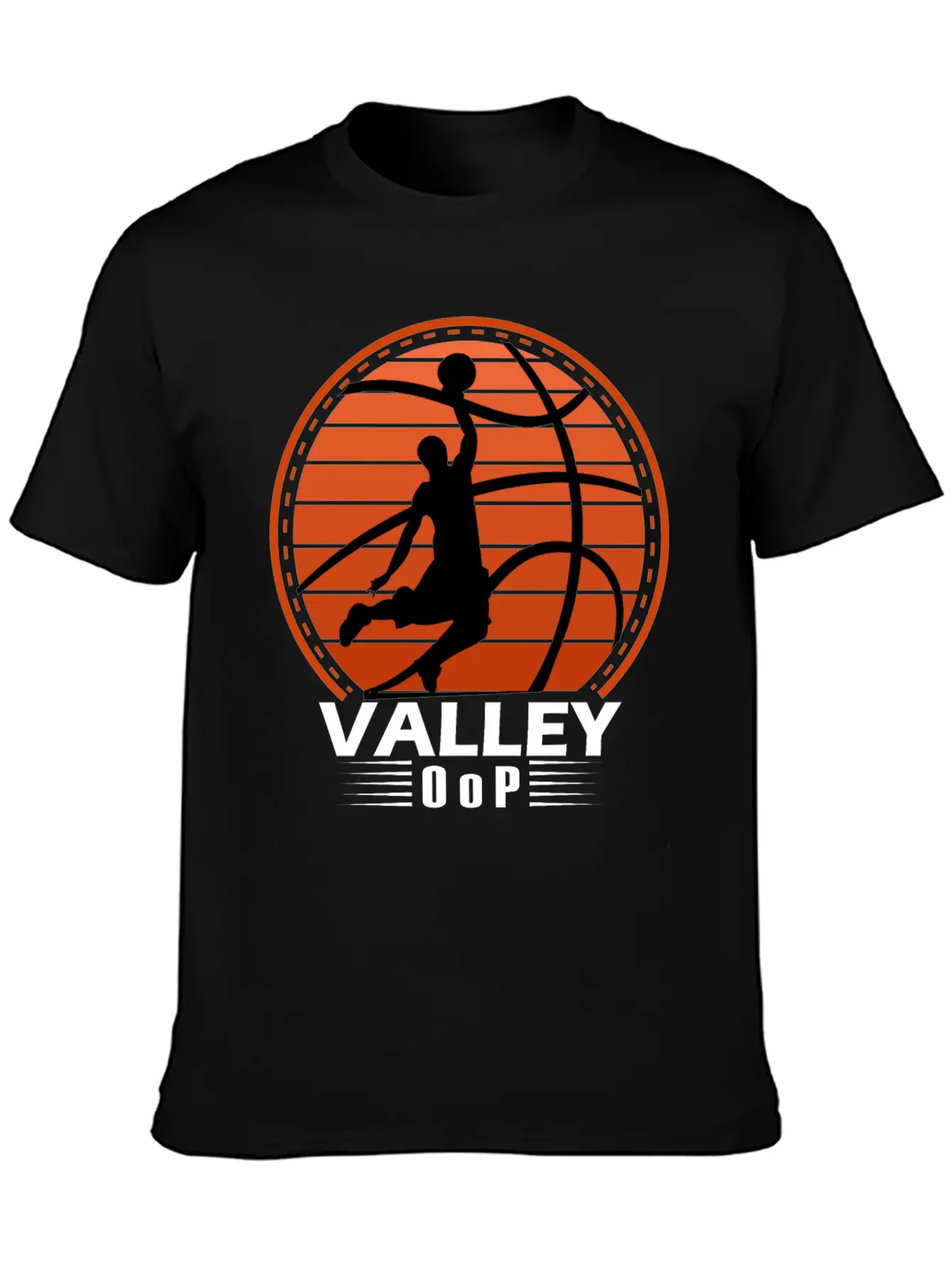 Valley Oop Man Street-ball Retro Basketball Soft Cotton Short Sleeve Tee – Unisex Wardrobe Staple