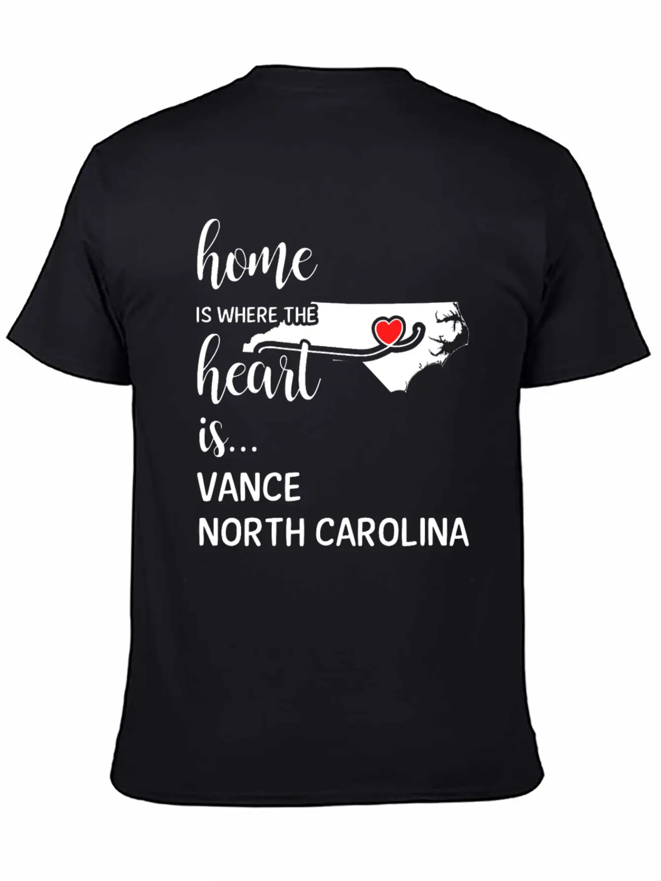 Vance County North Carolina Is Where My Heart Is Soft Cotton Short Sleeve Tee – Unisex Wardrobe Staple