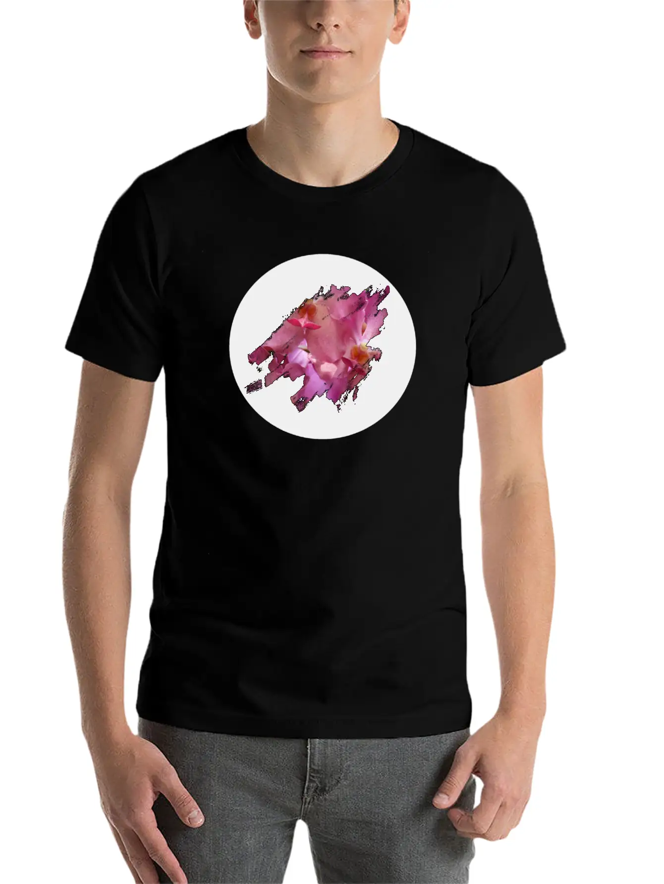 Vanda Orchid Classic Fit Graphic Tee For Daily Comfort – Unisex Cotton Shirt
