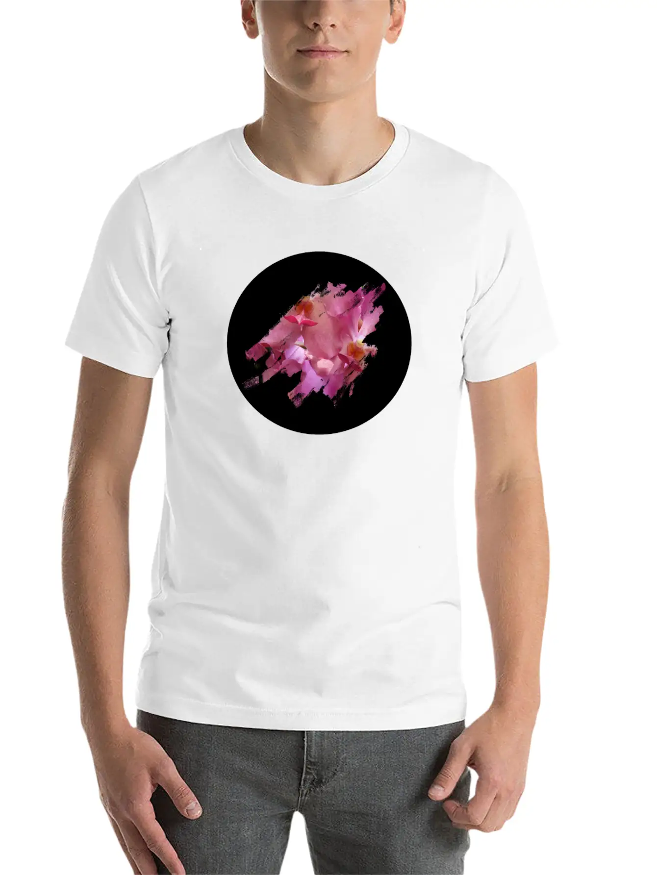 Vanda Orchid Classic Fit Graphic Tee For Daily Comfort – Unisex Cotton Shirt