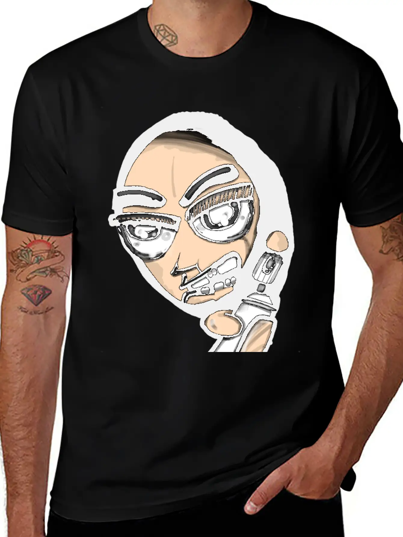 Vandal Cartoon Modern Fit Casual T-Shirt – Clean And Versatile Design