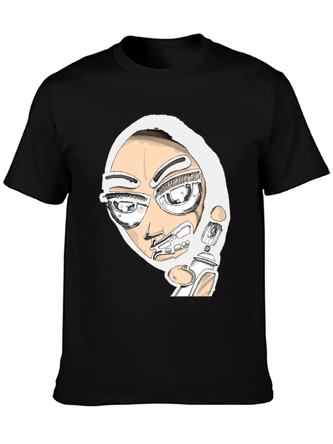 Vandal Cartoon Modern Fit Casual T-Shirt – Clean And Versatile Design