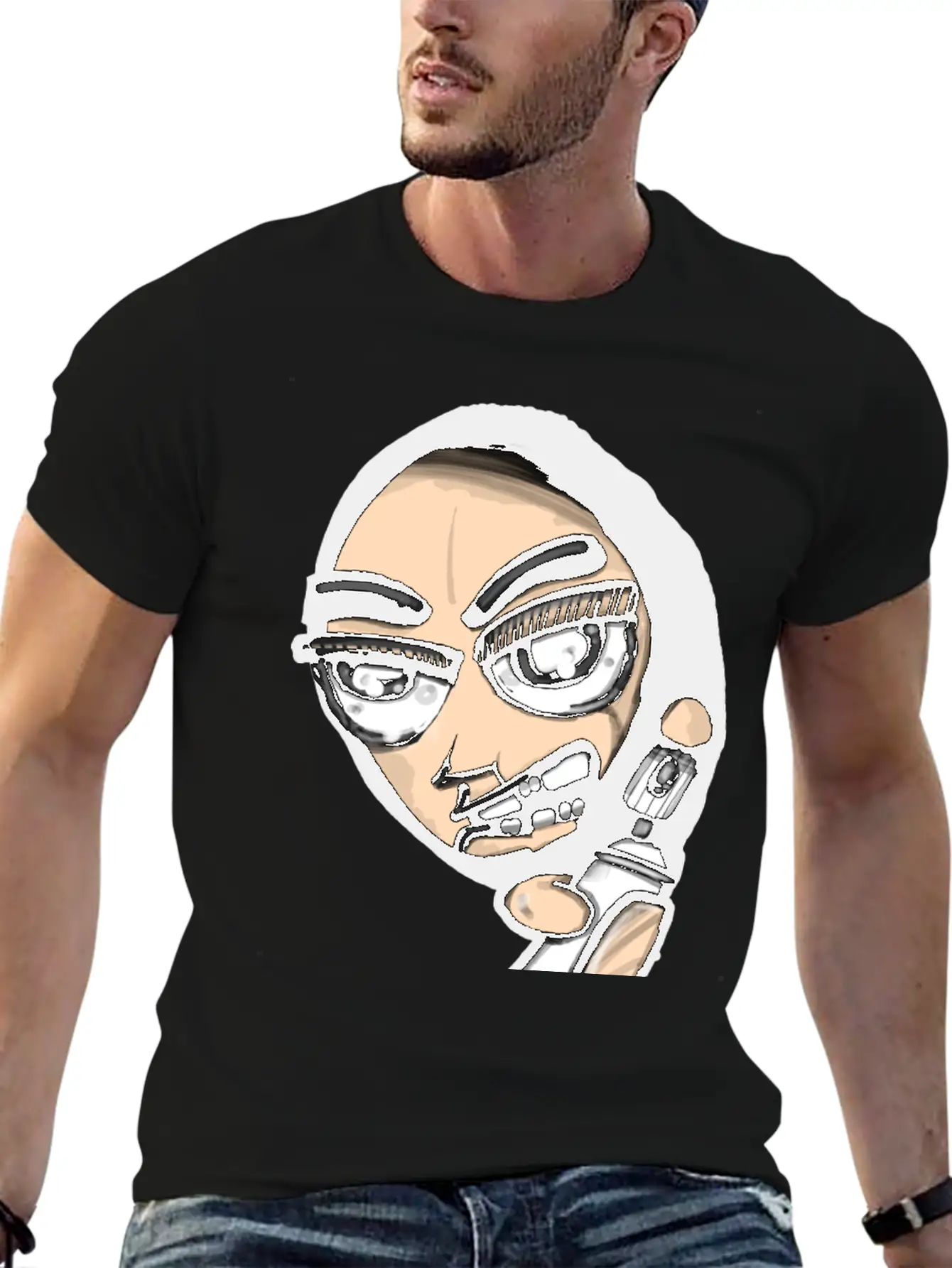 Vandal Cartoon Modern Fit Casual T-Shirt – Clean And Versatile Design