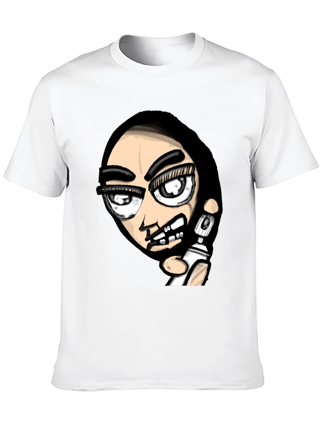 Vandal Cartoon Modern Fit Casual T-Shirt – Clean And Versatile Design