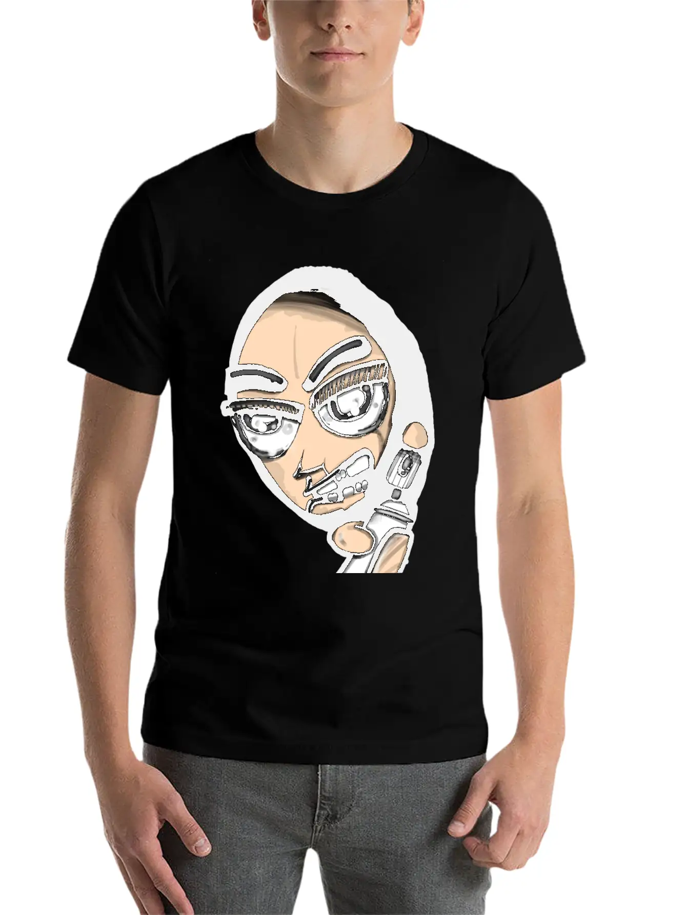 Vandal Cartoon Modern Fit Casual T-Shirt – Clean And Versatile Design