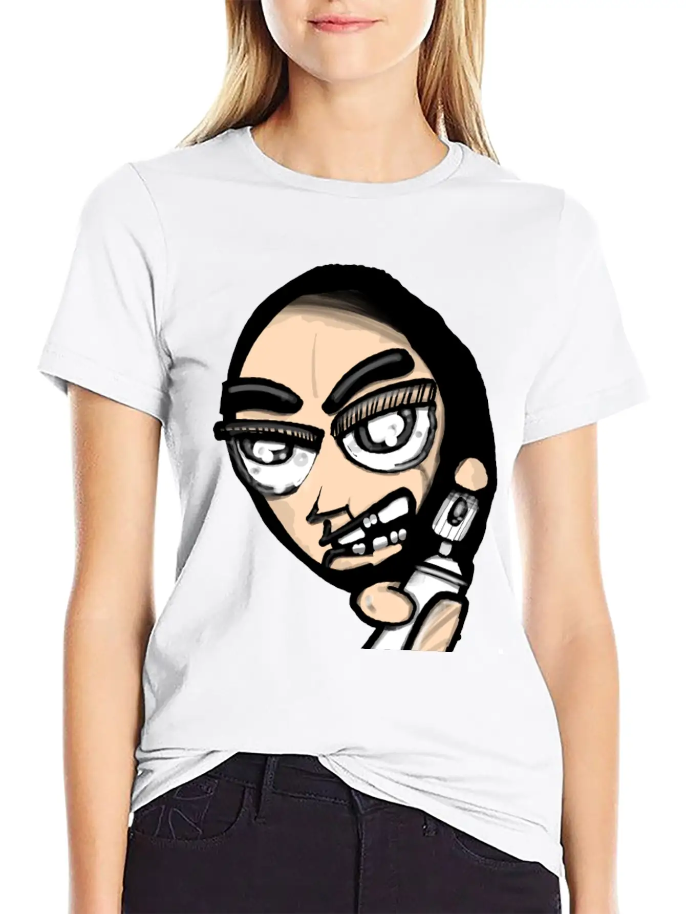 Vandal Cartoon Modern Fit Casual T-Shirt – Clean And Versatile Design