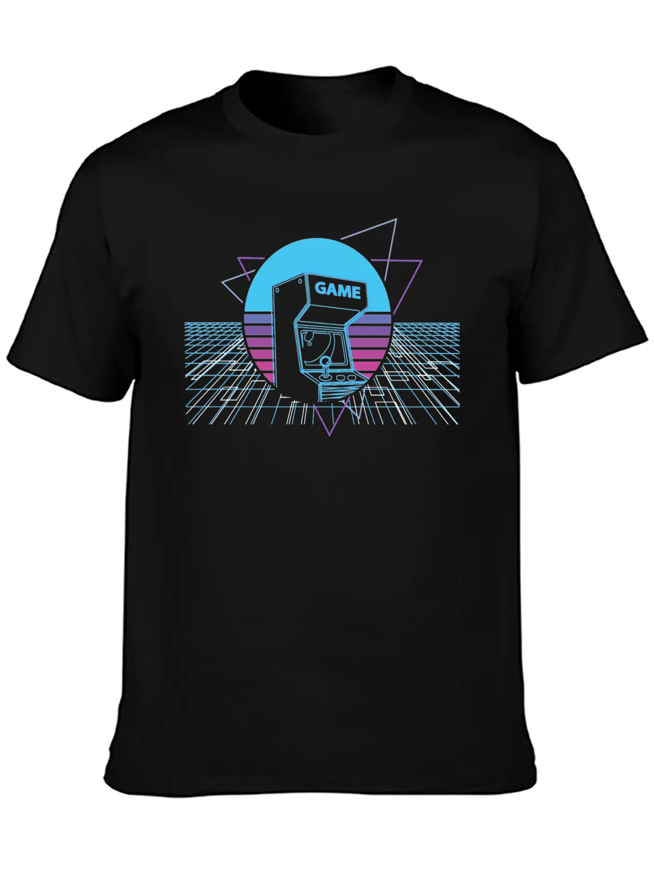 Vaporwave Arcade Gaming Video Game Game Nerd Lightweight Cotton T-Shirt – Daily Comfort Graphic Shirt
