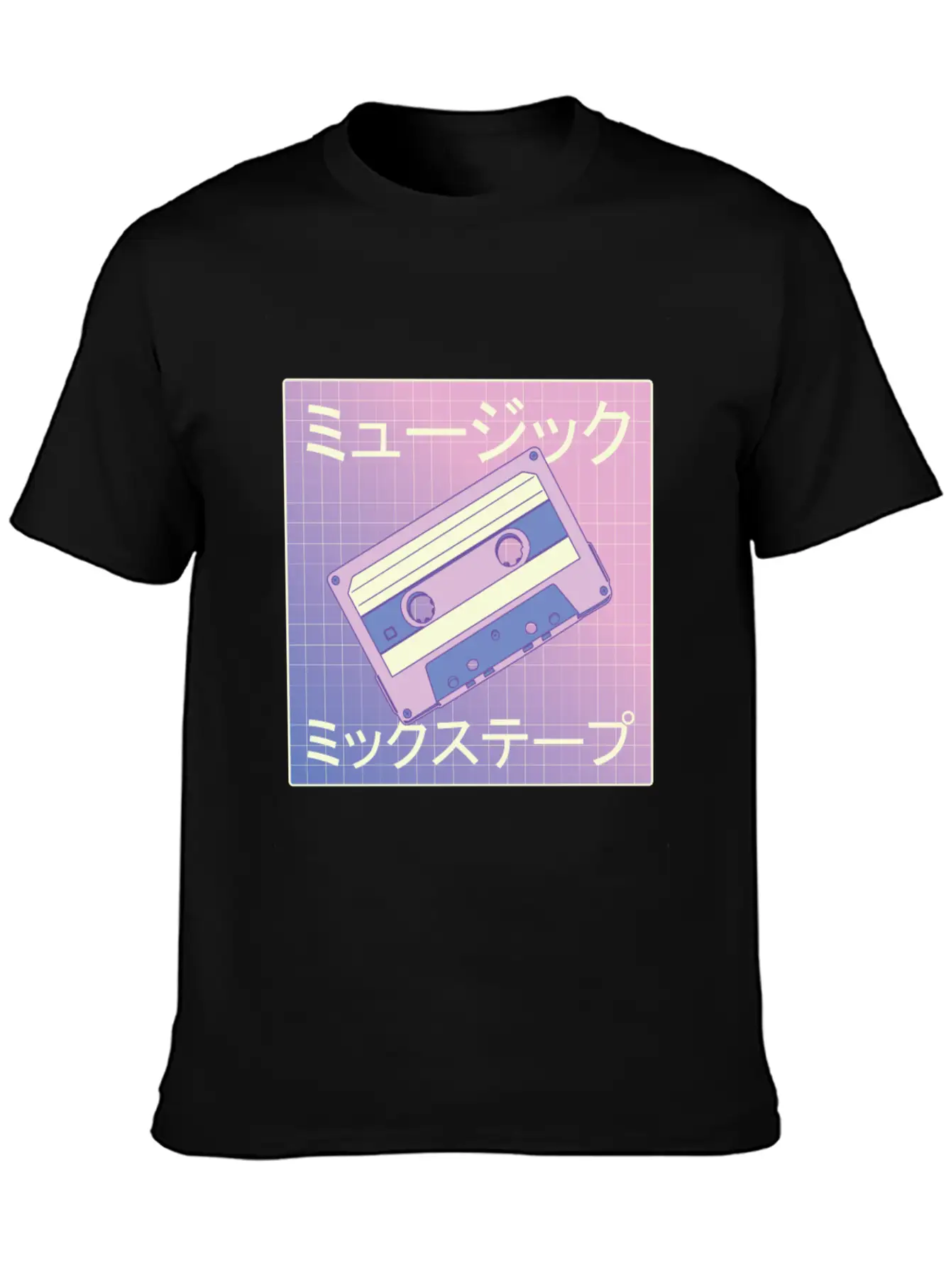 Vaporwave Mixtape - Japan Retro Music Cassette Classic Fit Graphic Tee For Daily Comfort – Unisex Cotton Shirt