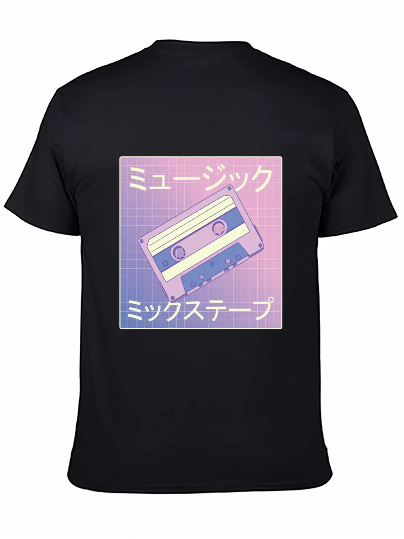 Vaporwave Mixtape - Japan Retro Music Cassette Classic Fit Graphic Tee For Daily Comfort – Unisex Cotton Shirt