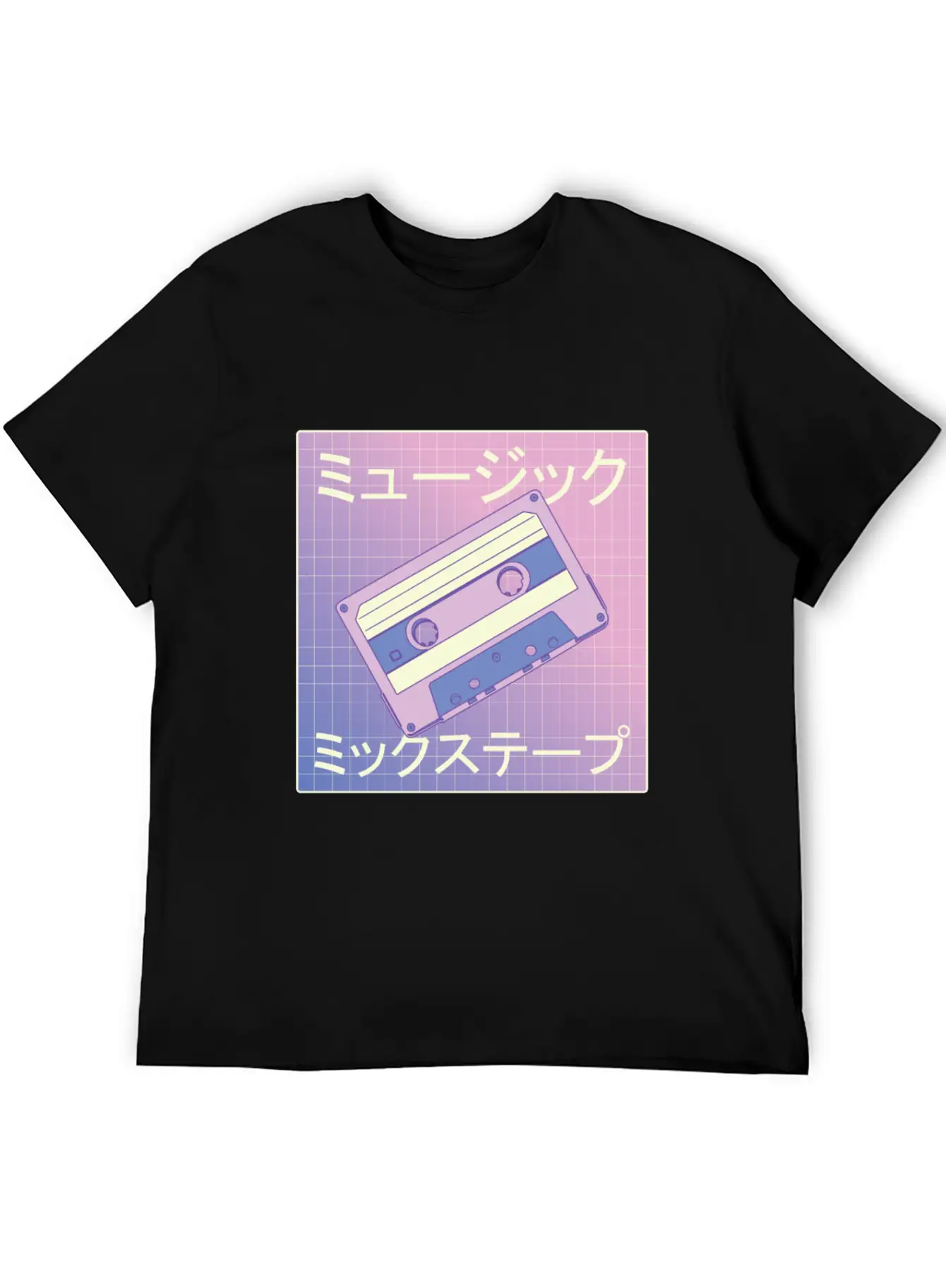 Vaporwave Mixtape - Japan Retro Music Cassette Classic Fit Graphic Tee For Daily Comfort – Unisex Cotton Shirt