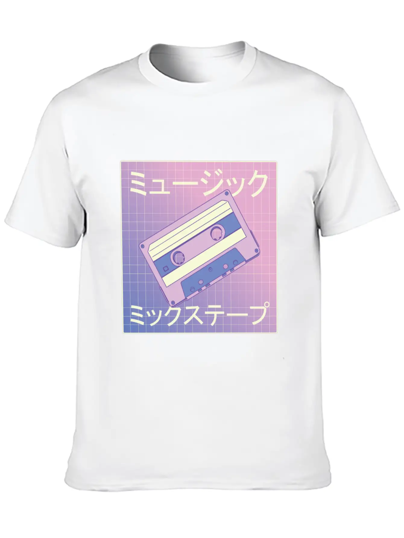 Vaporwave Mixtape - Japan Retro Music Cassette Classic Fit Graphic Tee For Daily Comfort – Unisex Cotton Shirt