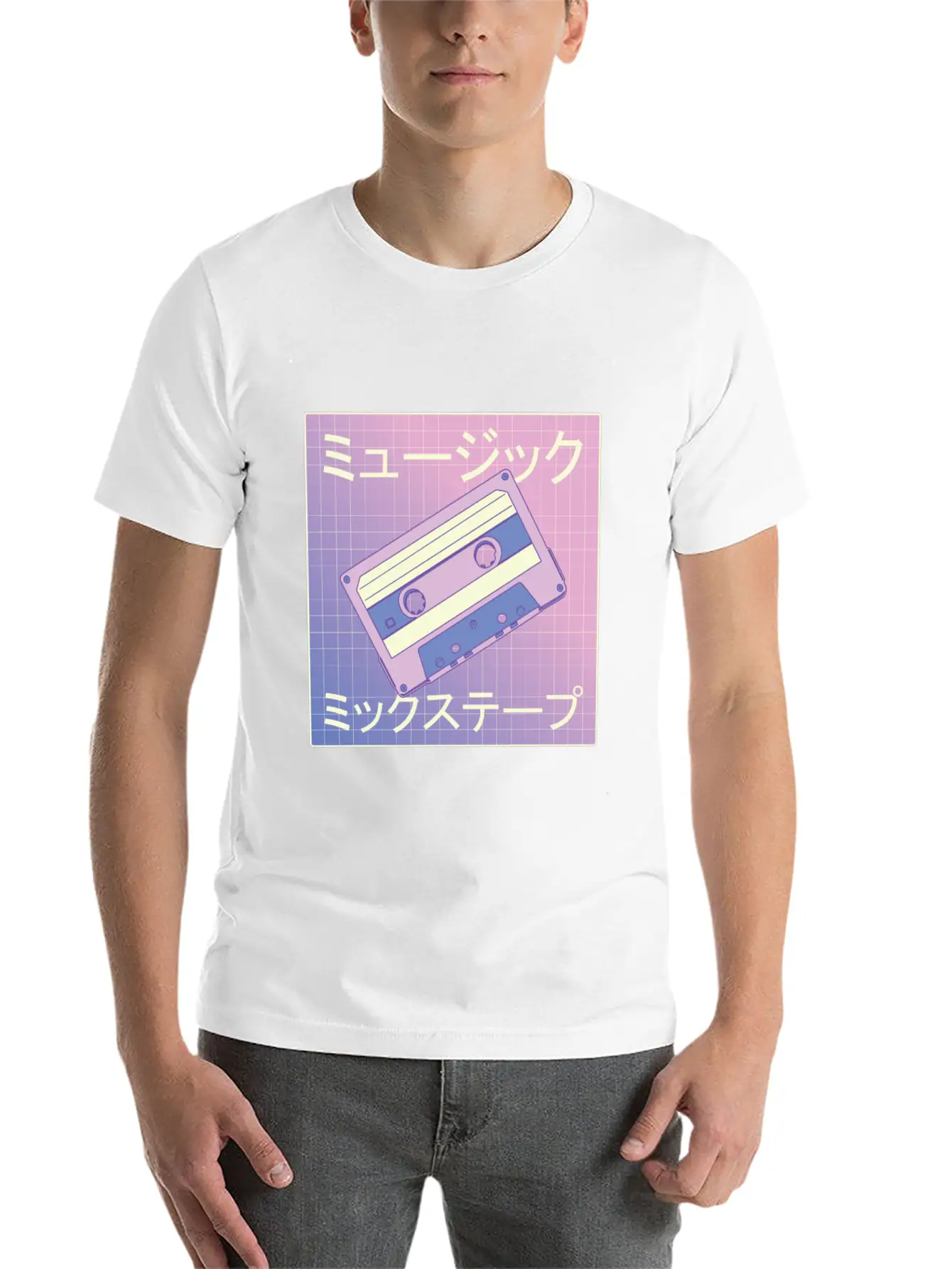 Vaporwave Mixtape - Japan Retro Music Cassette Classic Fit Graphic Tee For Daily Comfort – Unisex Cotton Shirt