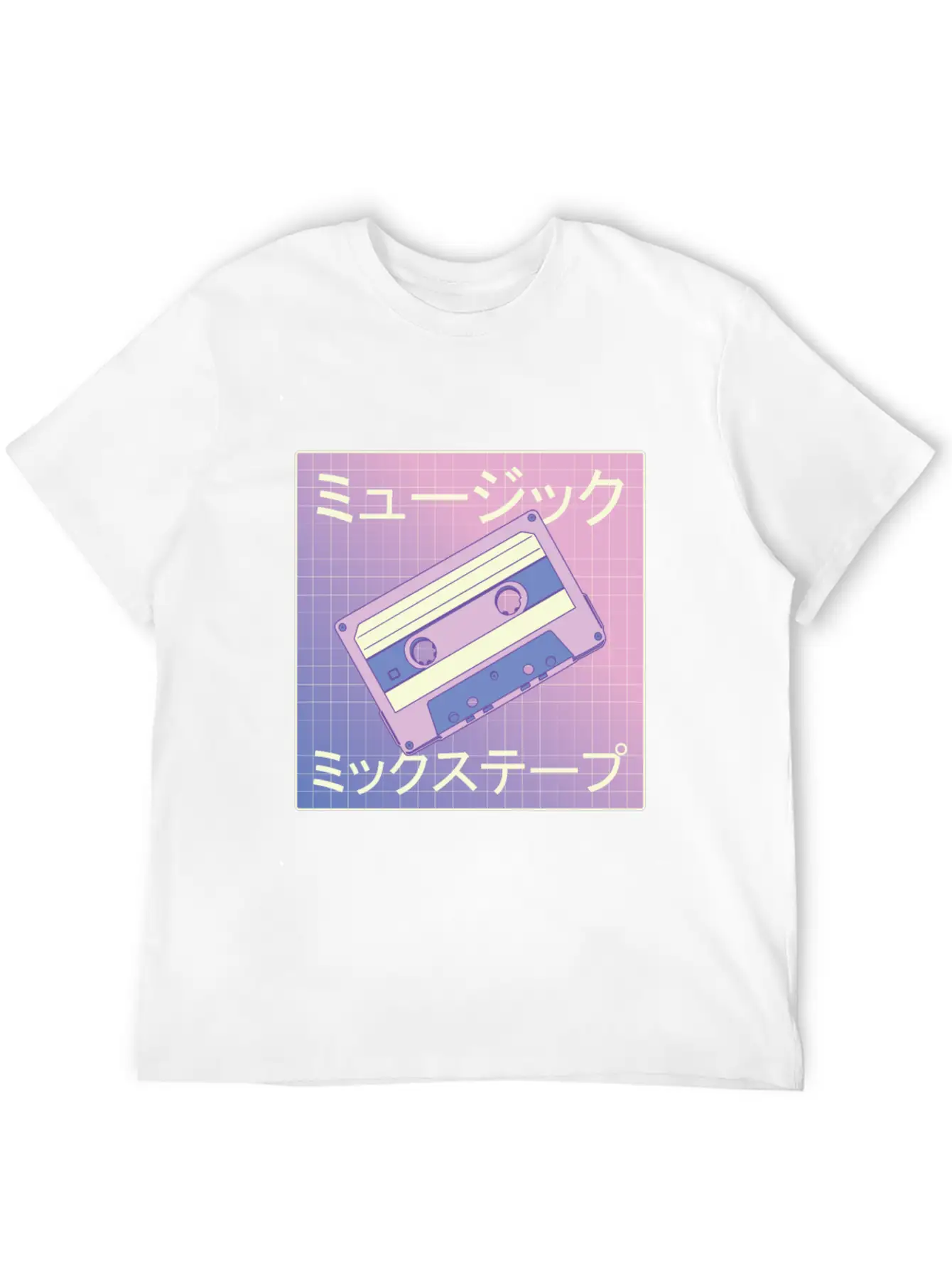 Vaporwave Mixtape - Japan Retro Music Cassette Classic Fit Graphic Tee For Daily Comfort – Unisex Cotton Shirt