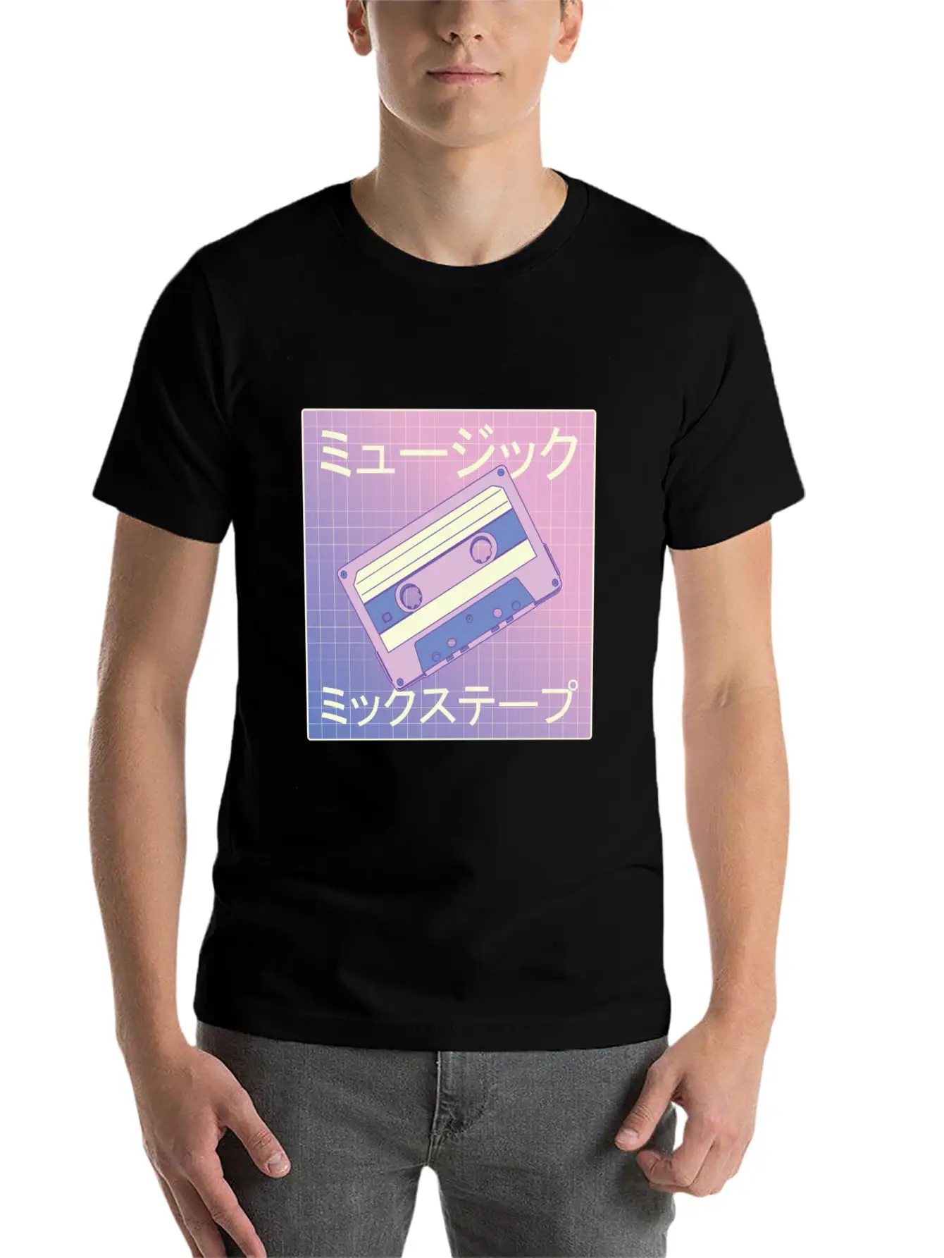 Vaporwave Mixtape - Japan Retro Music Cassette Classic Fit Graphic Tee For Daily Comfort – Unisex Cotton Shirt