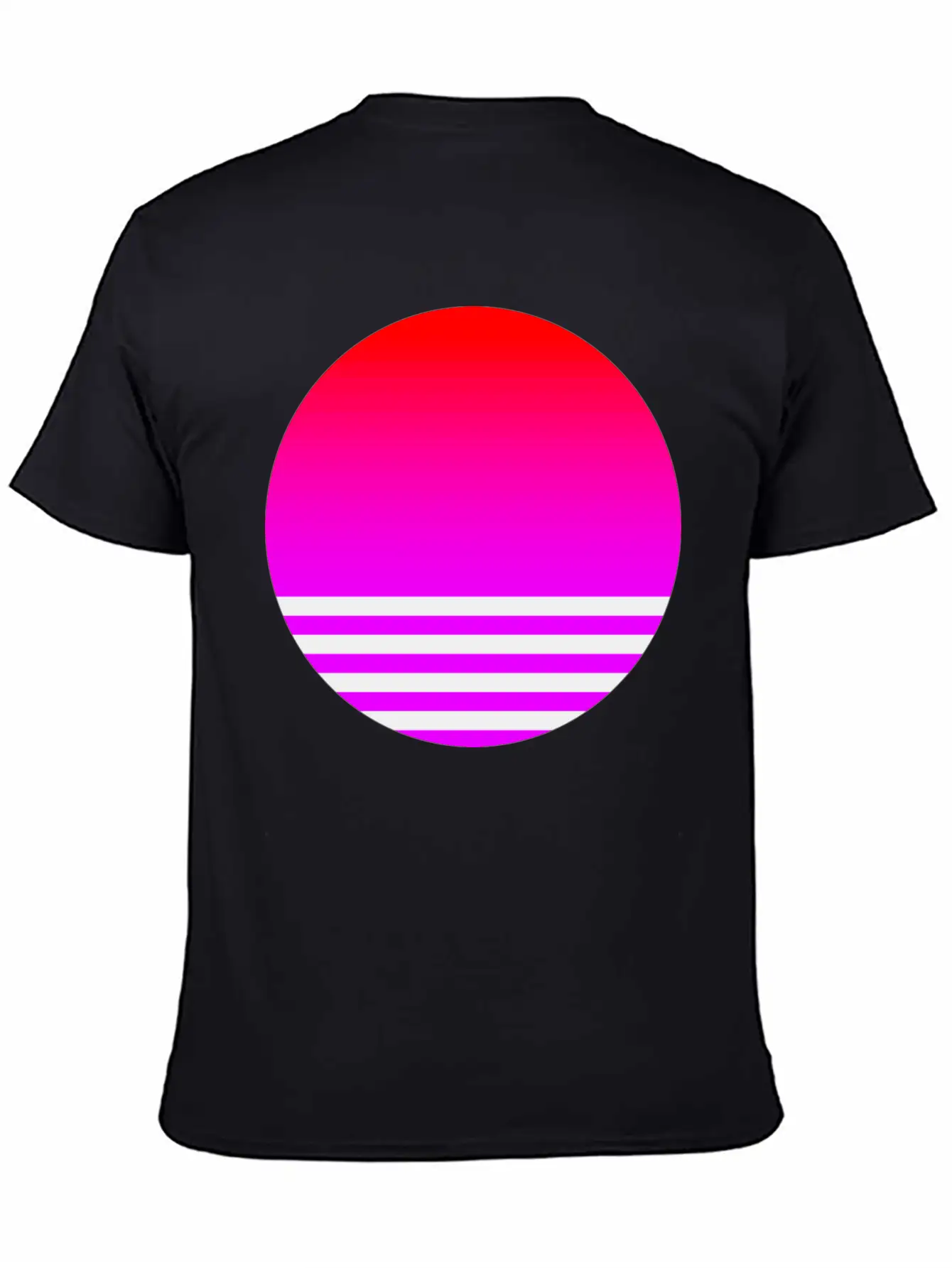 Vaporwave Sun Unisex Casual T-Shirt – Clean Design For Daily Comfort