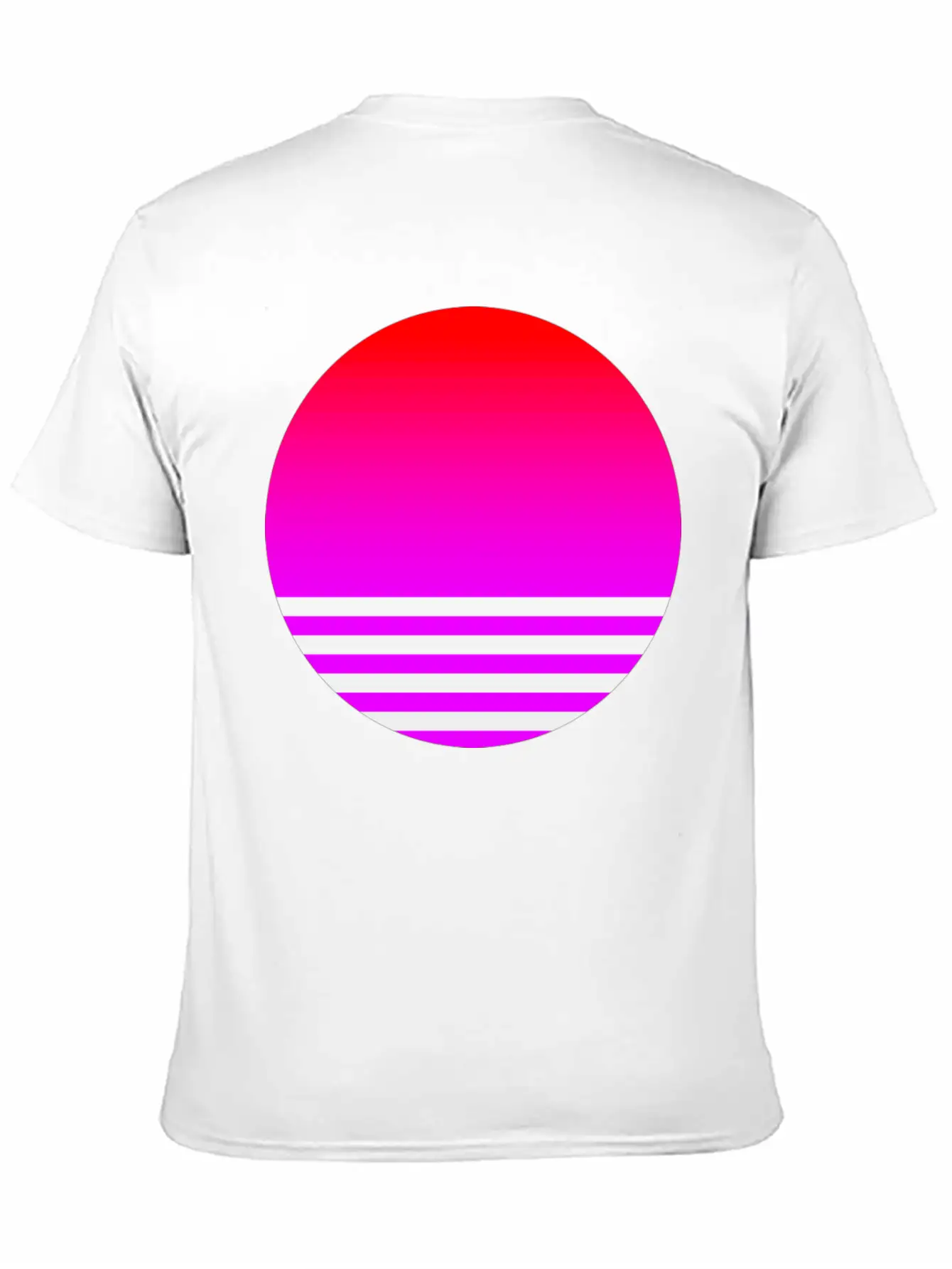Vaporwave Sun Unisex Casual T-Shirt – Clean Design For Daily Comfort