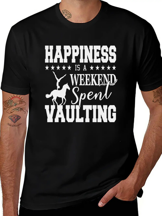 Vaulting Horse Unisex Casual T-Shirt – Clean Design For Daily Comfort