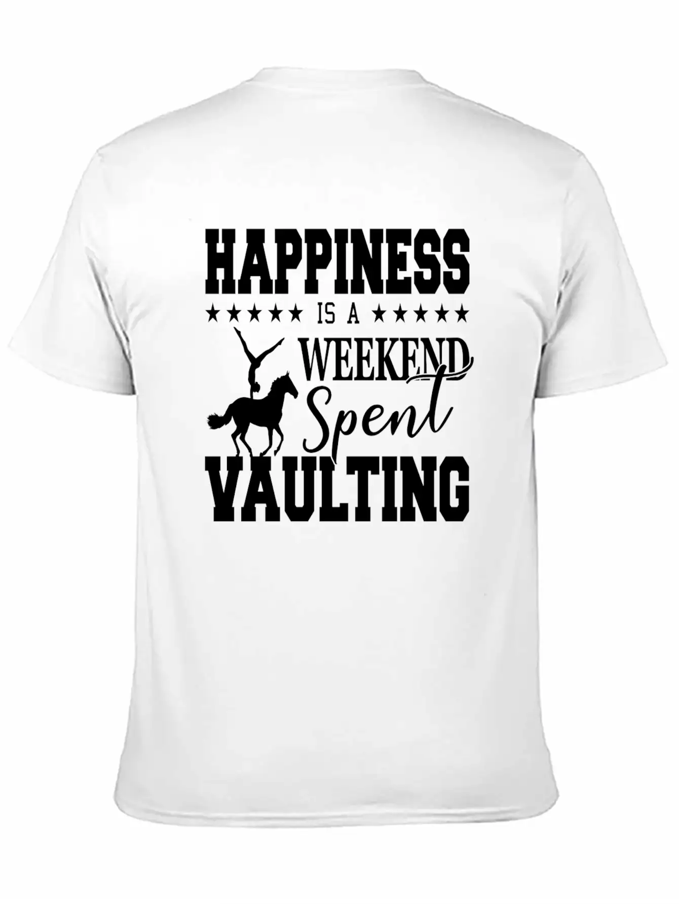 Vaulting Horse Unisex Casual T-Shirt – Clean Design For Daily Comfort