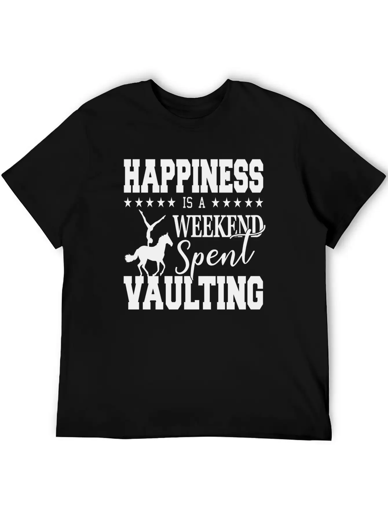 Vaulting Horse Unisex Casual T-Shirt – Clean Design For Daily Comfort