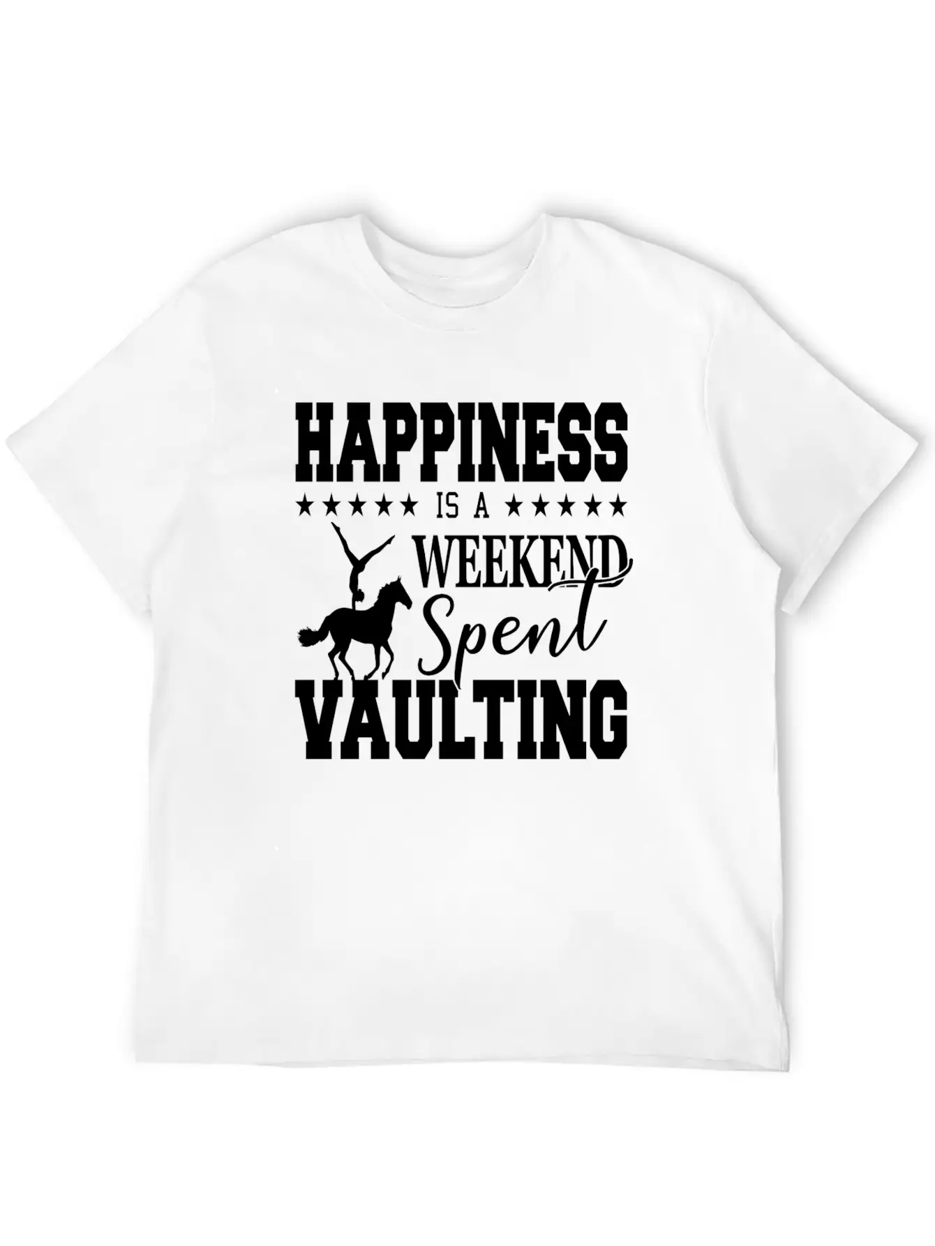 Vaulting Horse Unisex Casual T-Shirt – Clean Design For Daily Comfort