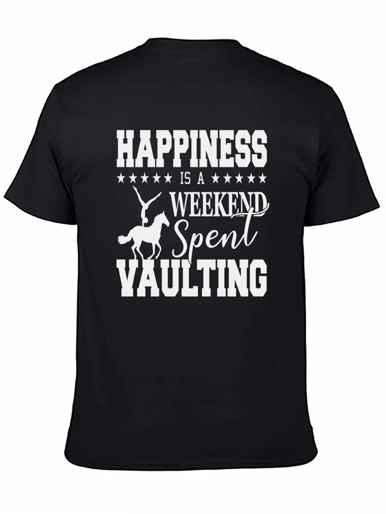 Vaulting Horse Unisex Casual T-Shirt – Clean Design For Daily Comfort