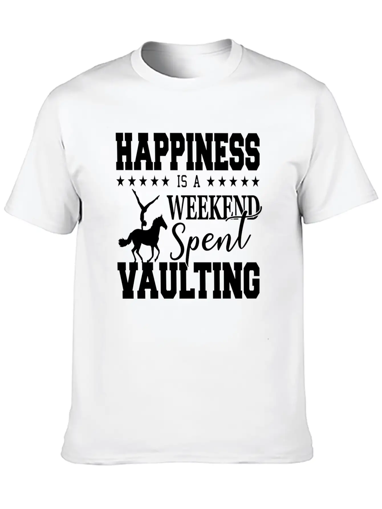 Vaulting Horse Unisex Casual T-Shirt – Clean Design For Daily Comfort