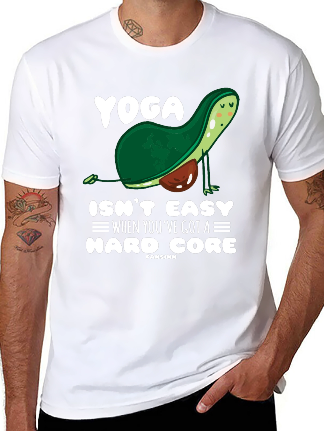 Yoga Avocado Hard Core T-Shirt